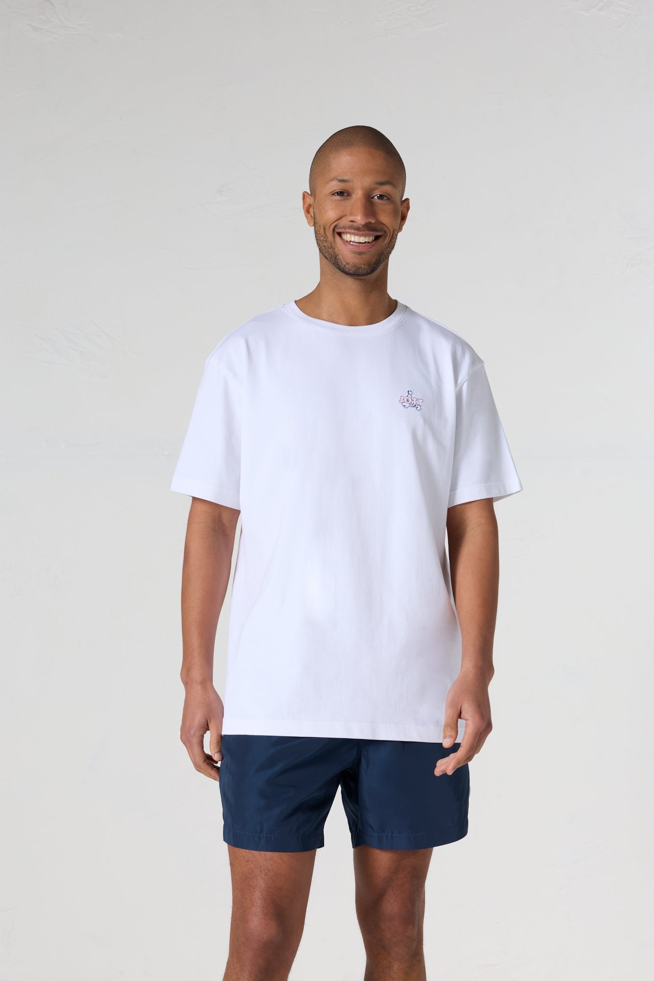 Round neck unisex T-shirt JOTT White