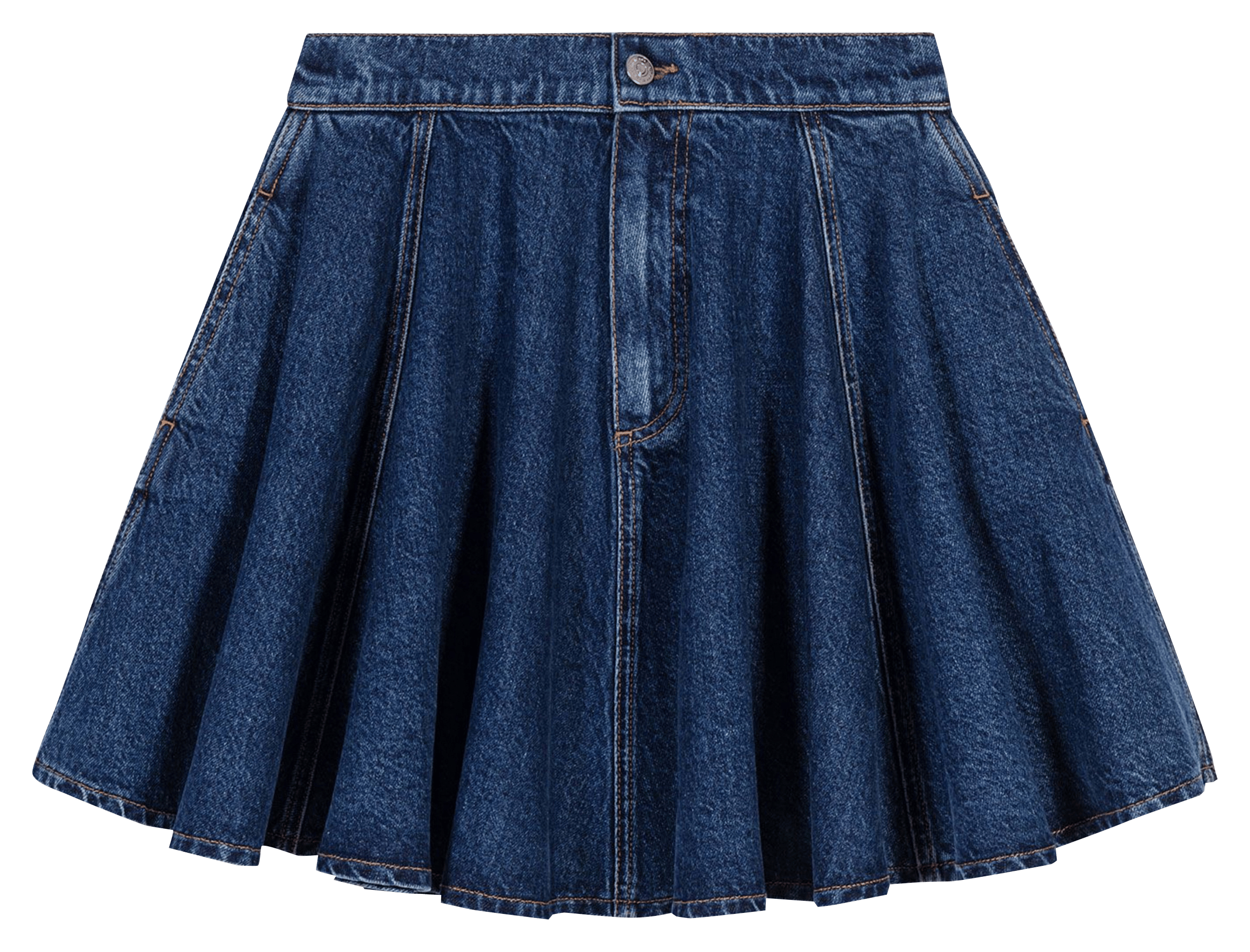 Mini jupe en coton MAJE Bleu