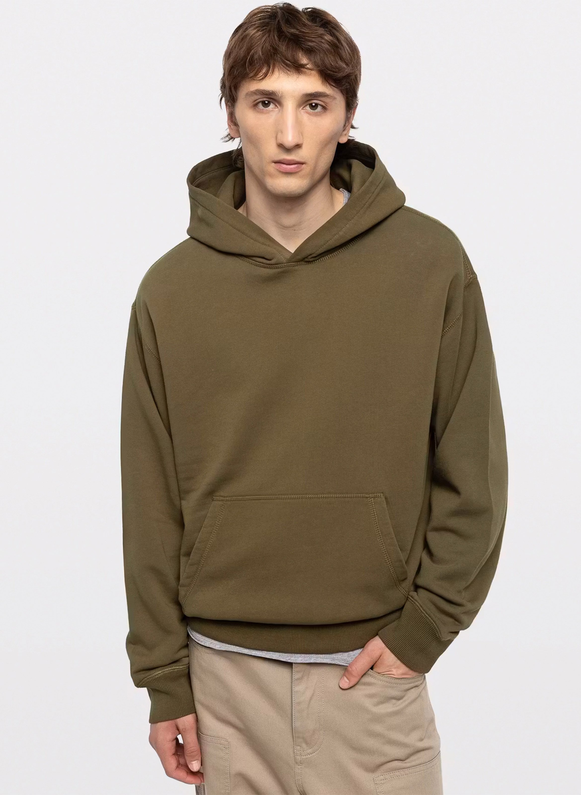 Sweat à capuche droit en coton recyclé ZADIG&VOLTAIRE Vert