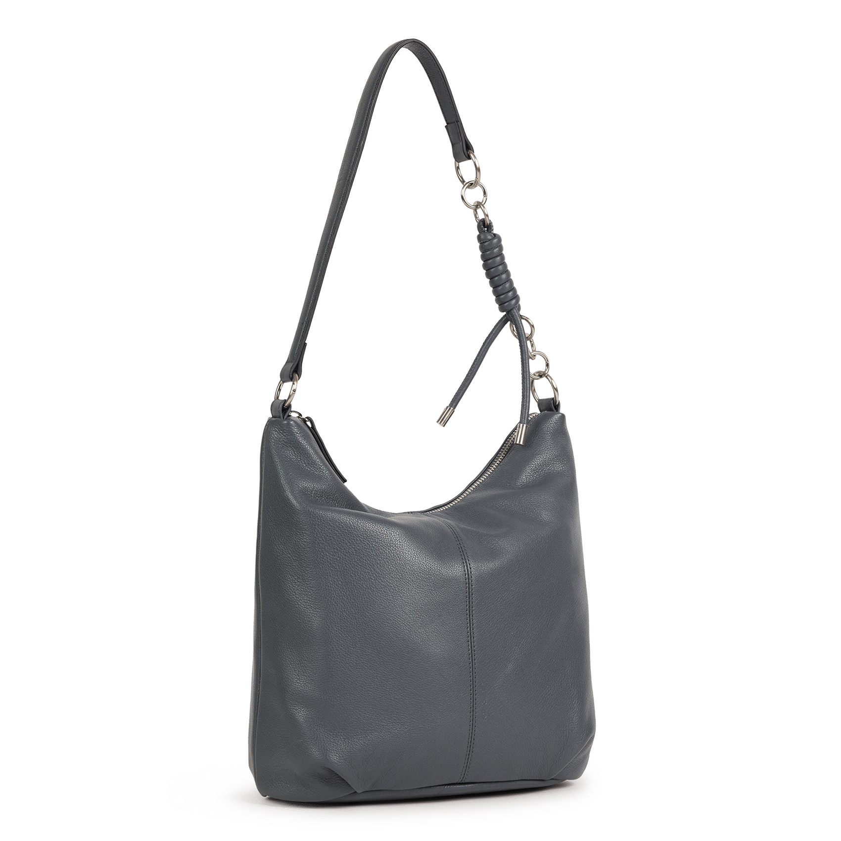 Leather bucket bag NAT & NIN Grey
