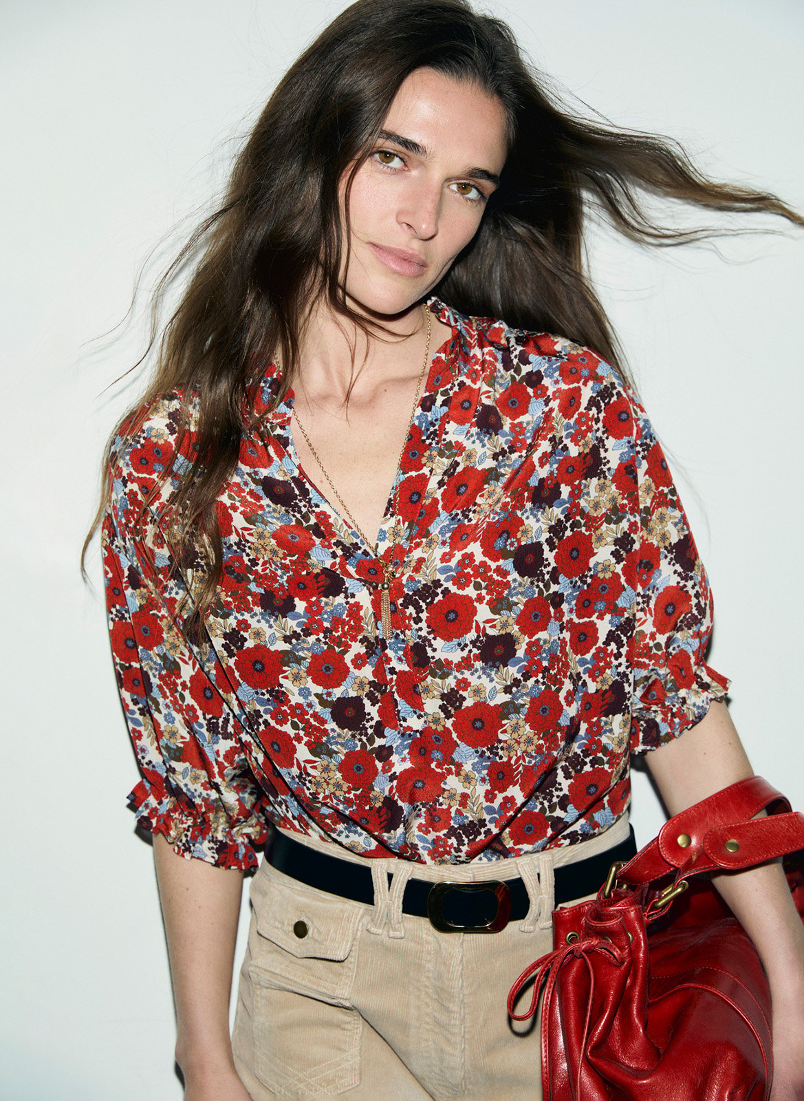Wijde top met print GERARD DAREL Beige