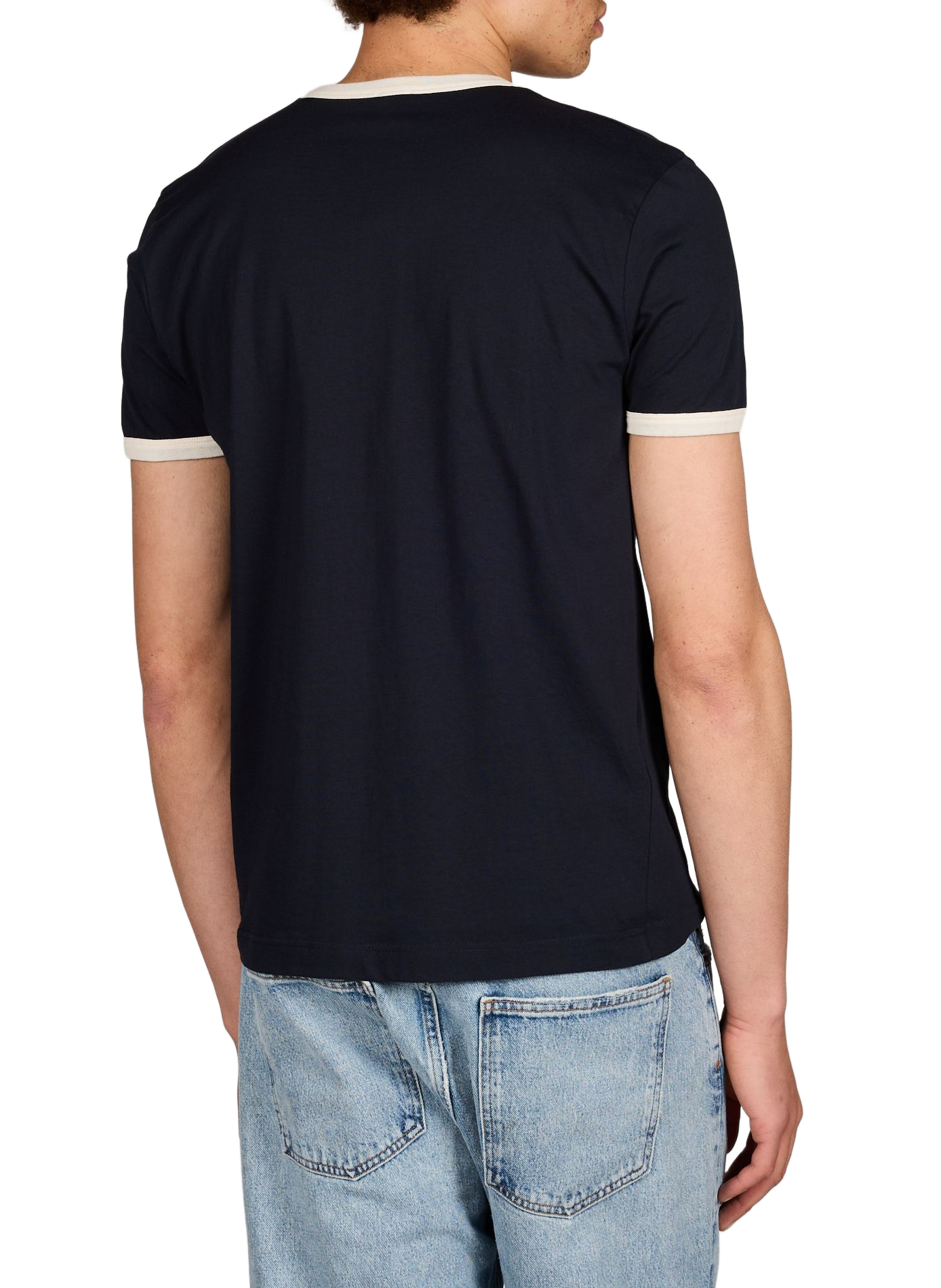 Cotton T-shirt AU PRINTEMPS PARIS Blue