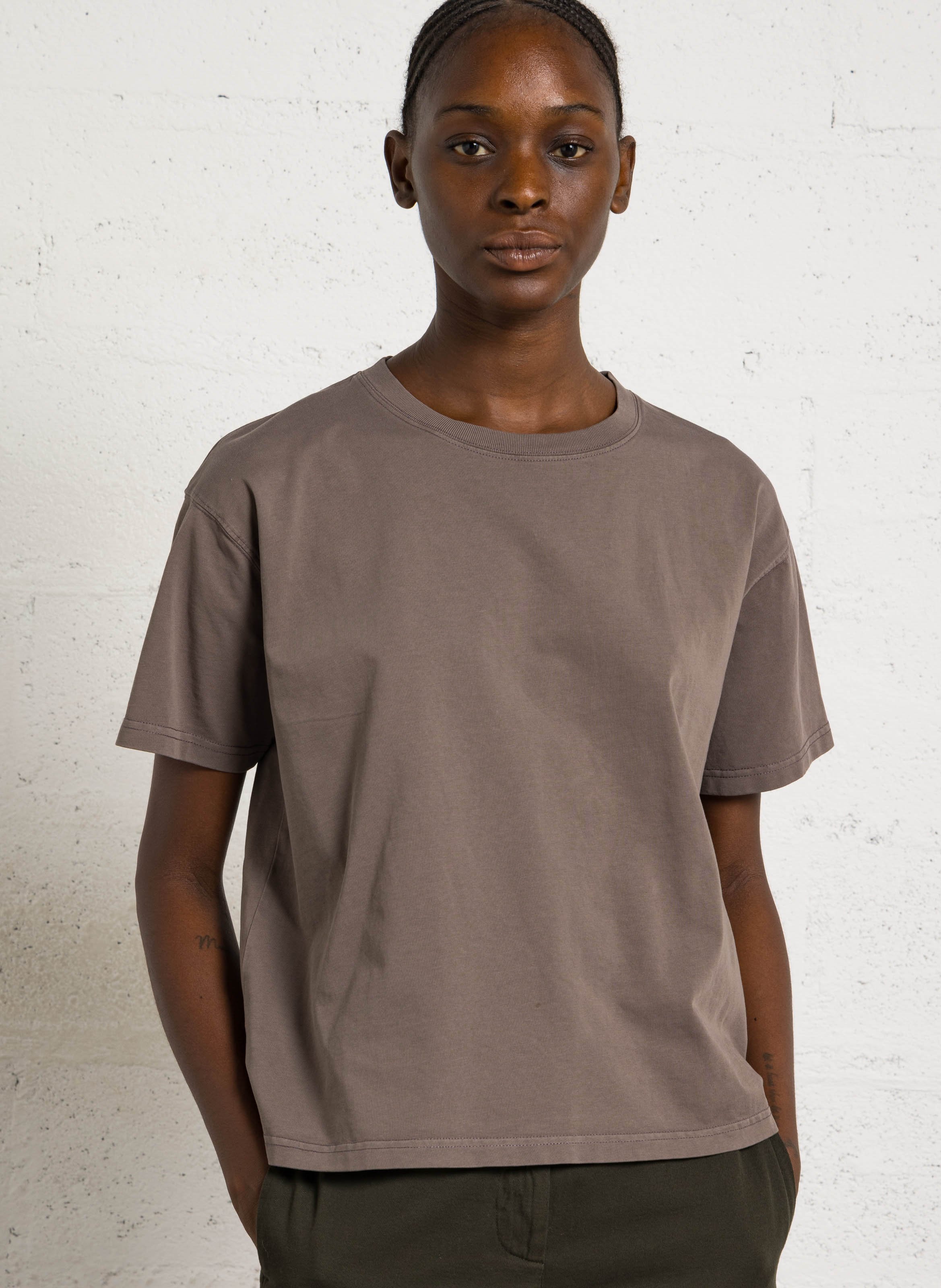 Loose-fit round-neck cotton T-shirt AMERICAN VINTAGE
