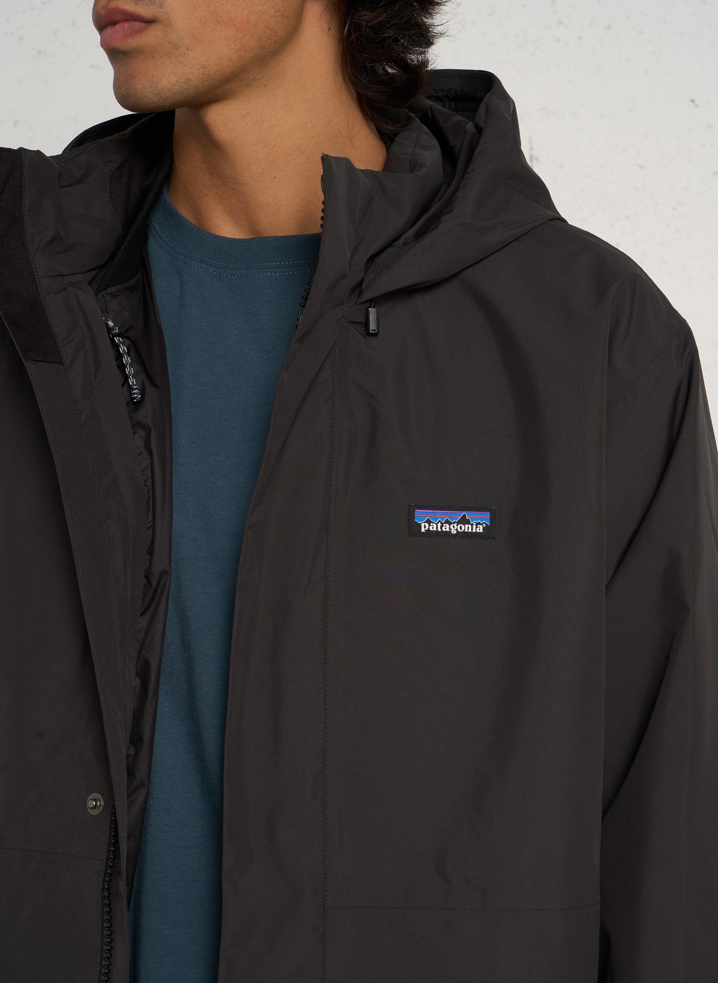 Oversize-Parka mit Kapuze PATAGONIA Schwarz