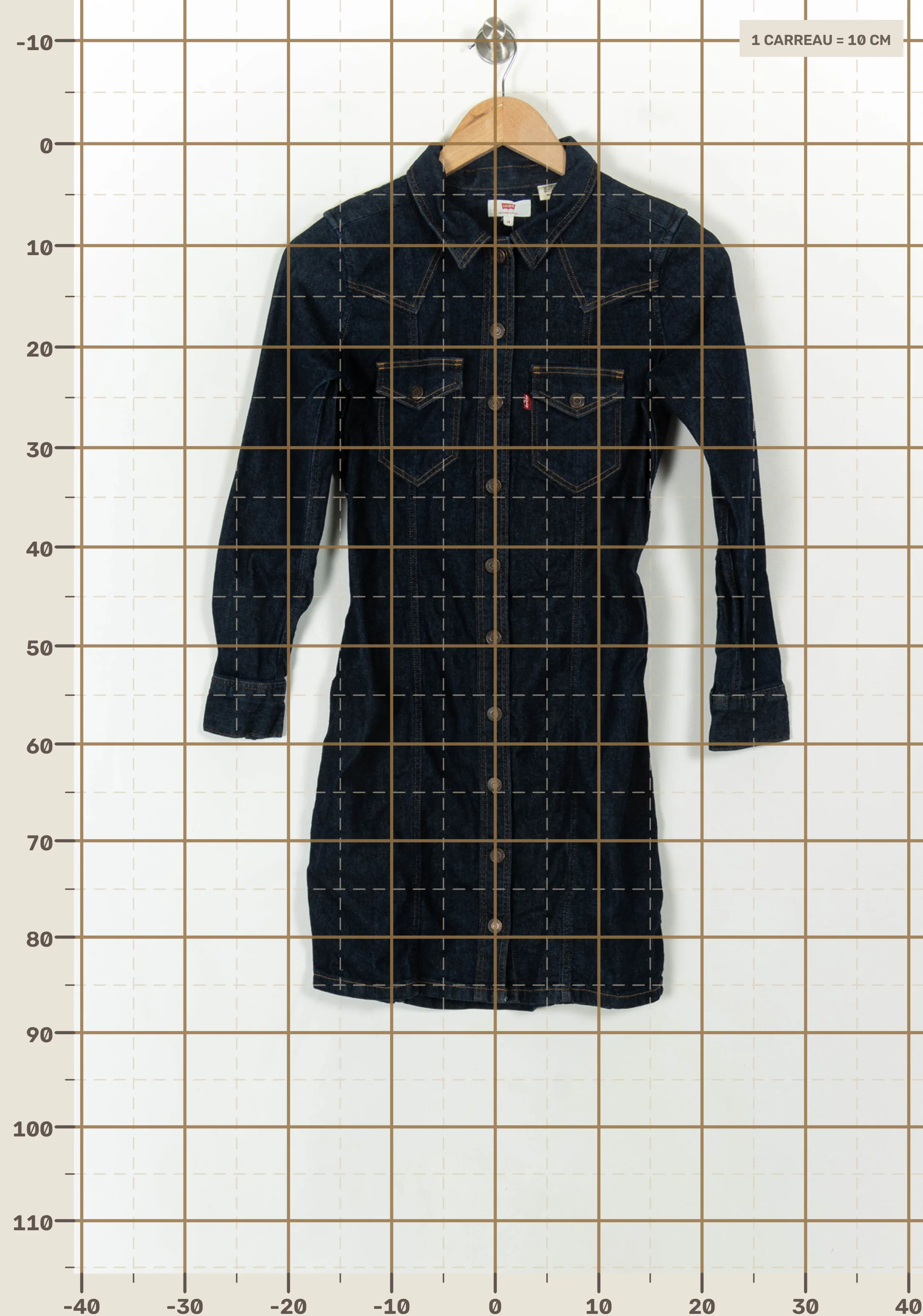 Robe courte & midi LEVI'S - Seconde main Bleu