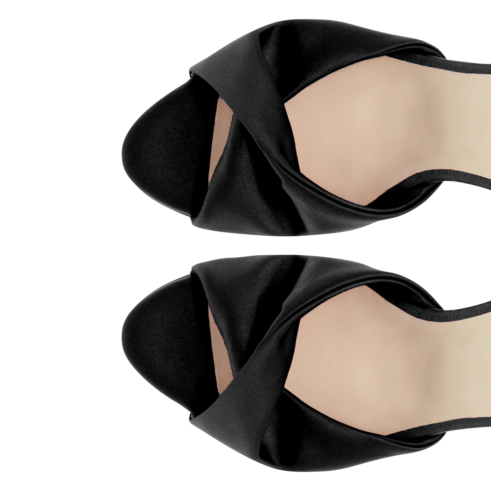 High-heeled sandals in blended cotton REPETTO Black
