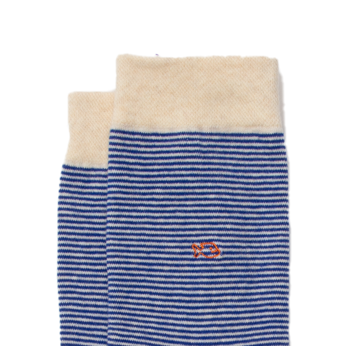 Striped combed cotton socks BILLYBELT Blue