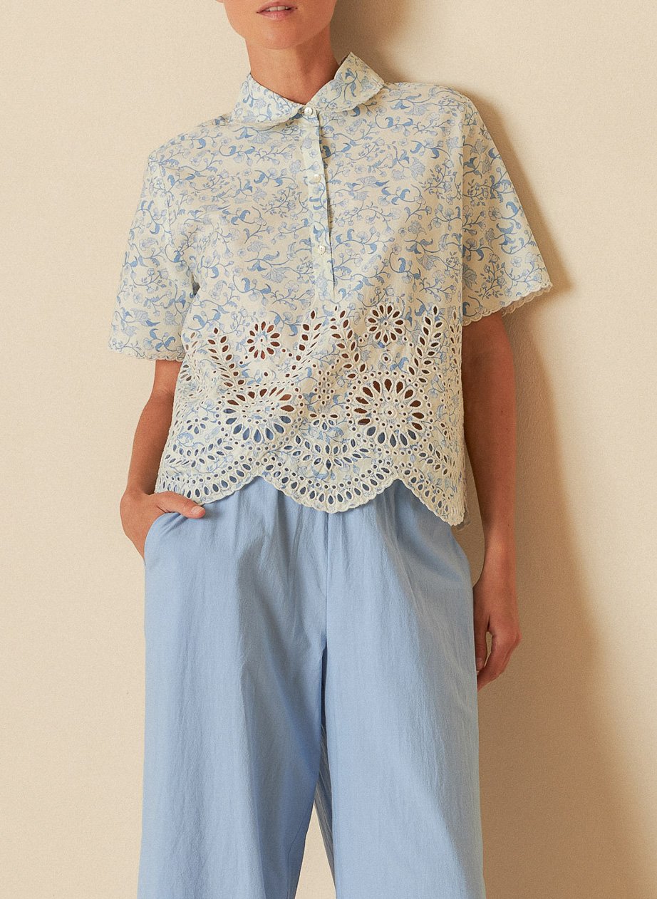 Cibelle printed shirt INDI & COLD Blue