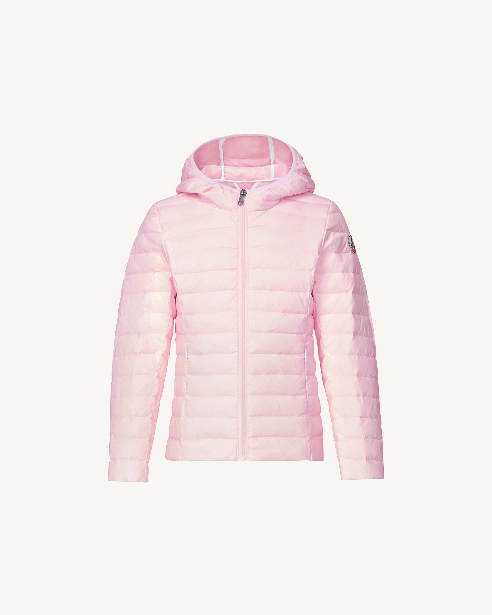 Carla lightweight hooded children's down jacket JOTT Pink