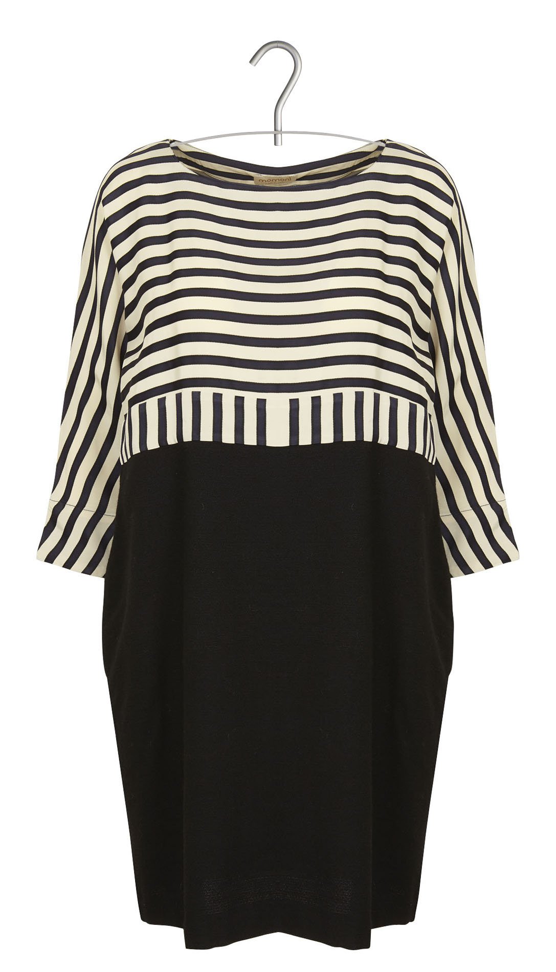 Dual material dress MOMONI Blue