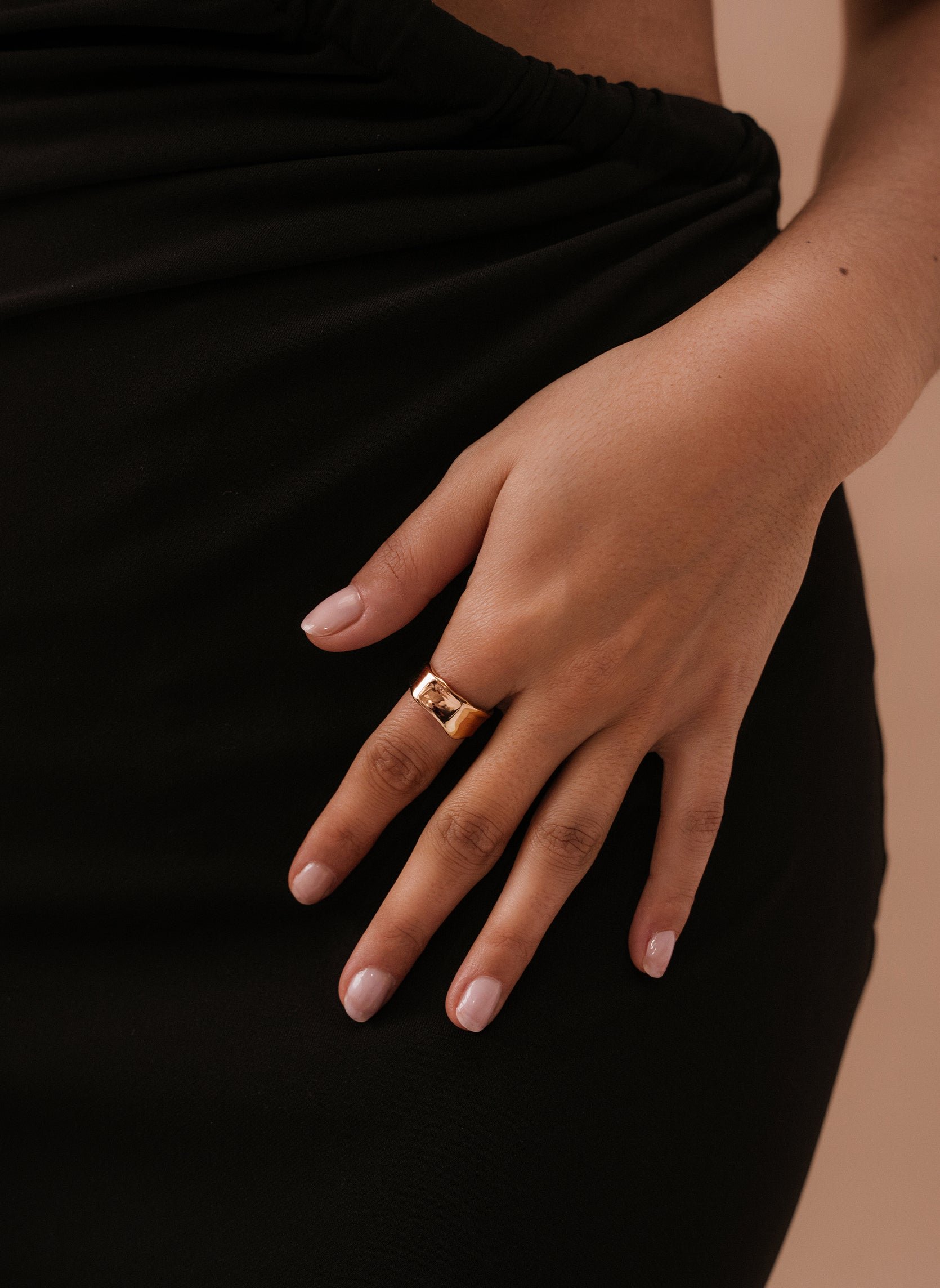 Wide NEREUS ring AEC Paris Golden