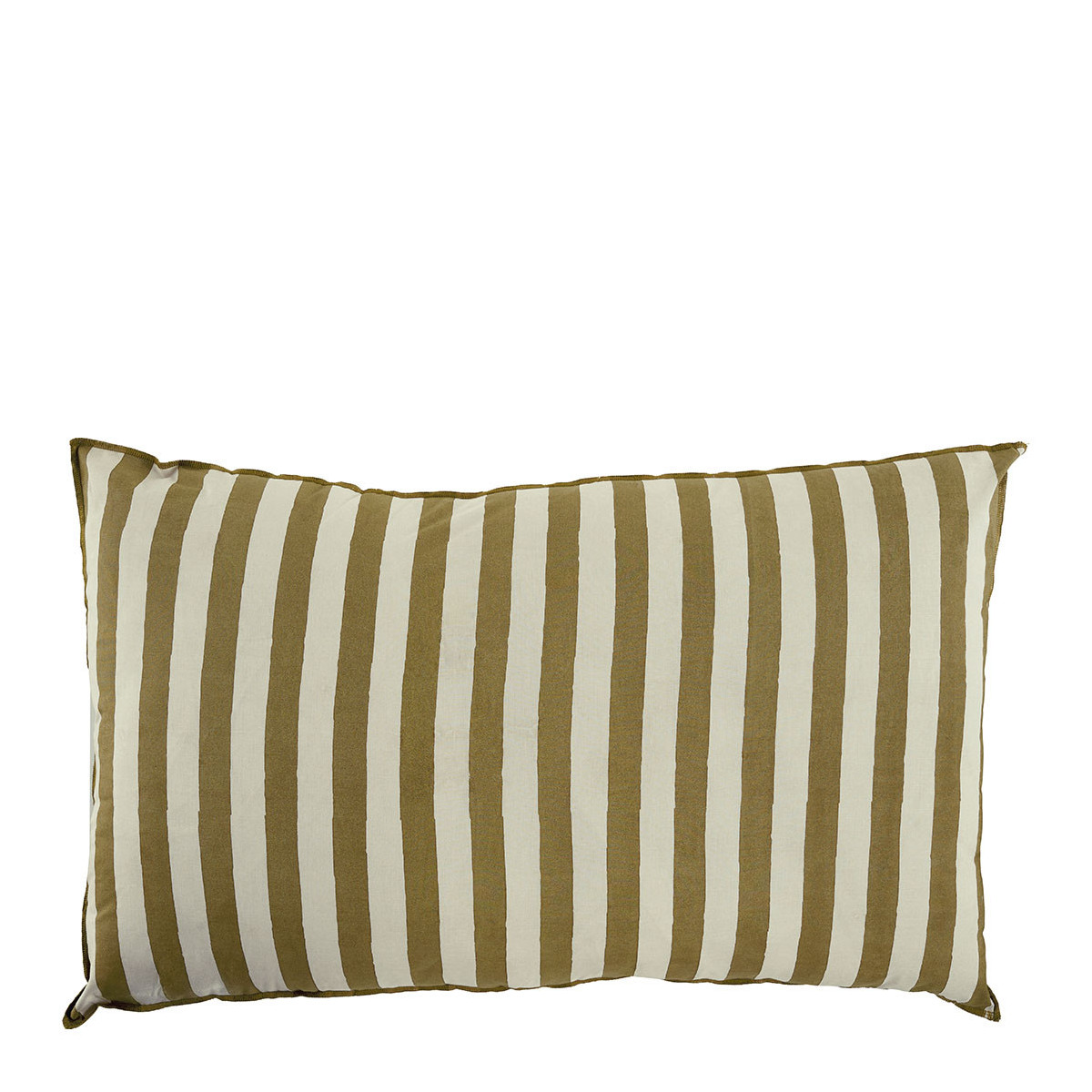 Housse de coussin coton BLANC D'IVOIRE Jaune