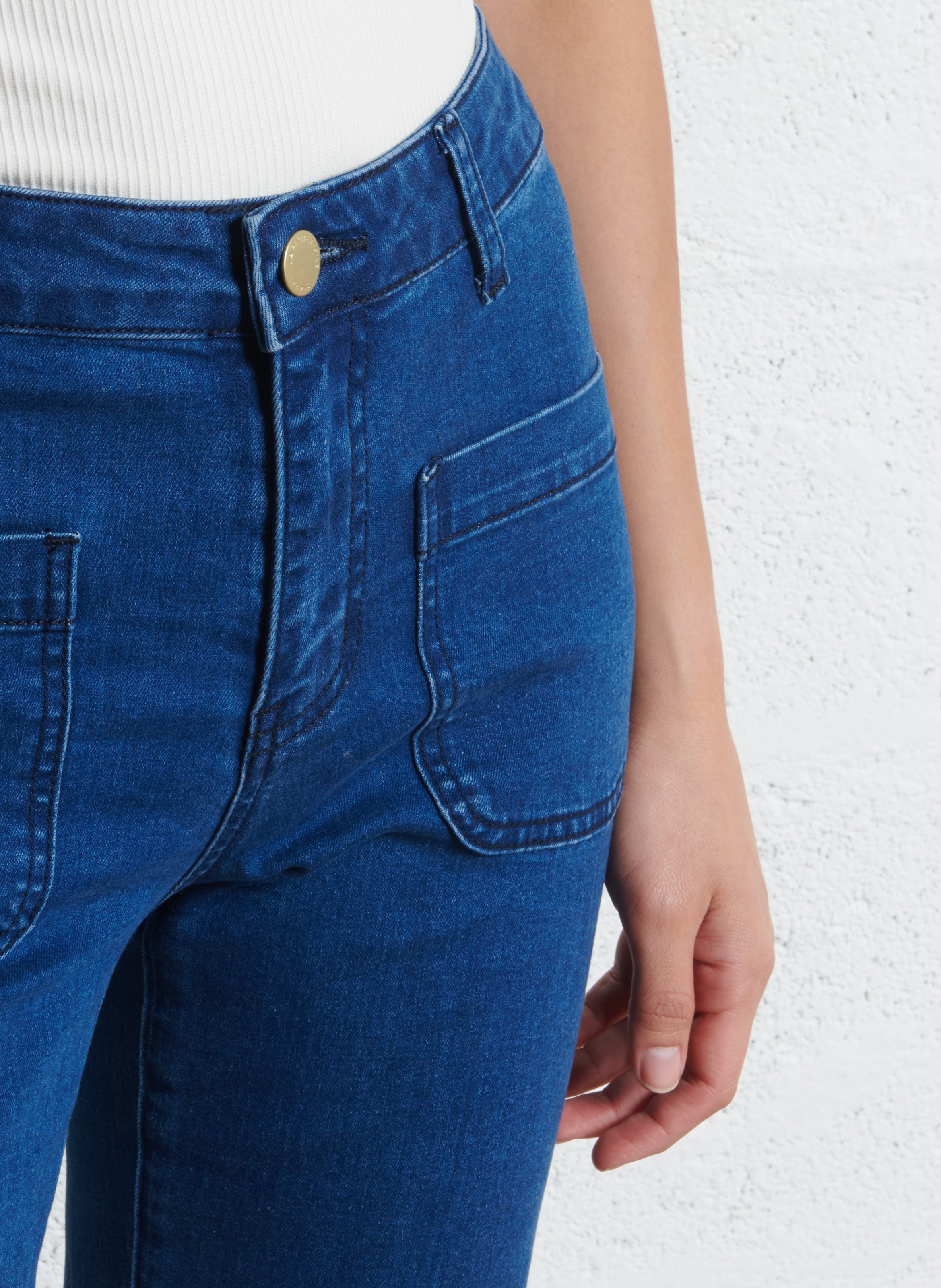 Jean bootcut taille haute LA PETITE ETOILE Jean Stone