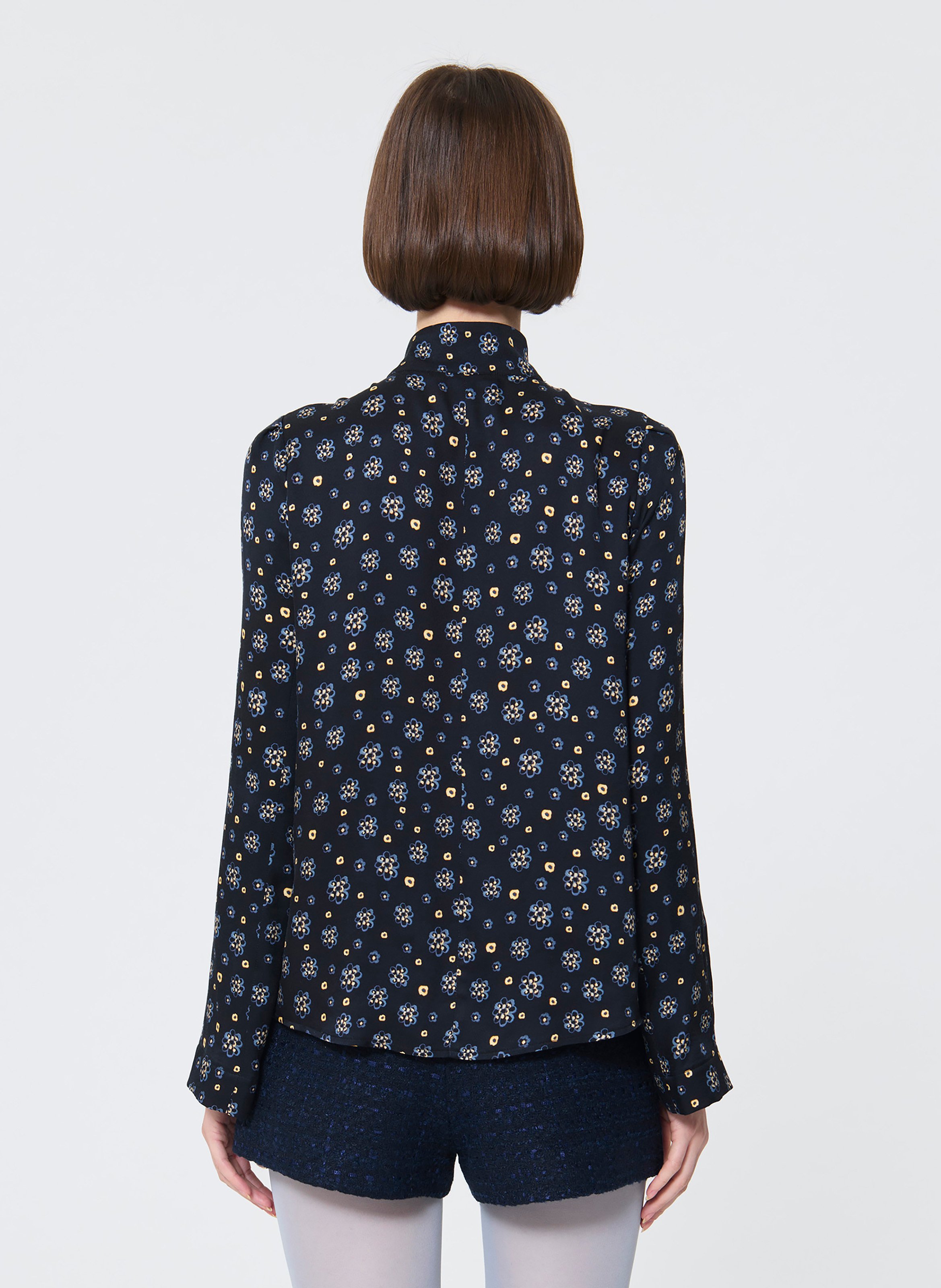 Camicia con collo a fiocco TARA JARMON Blu