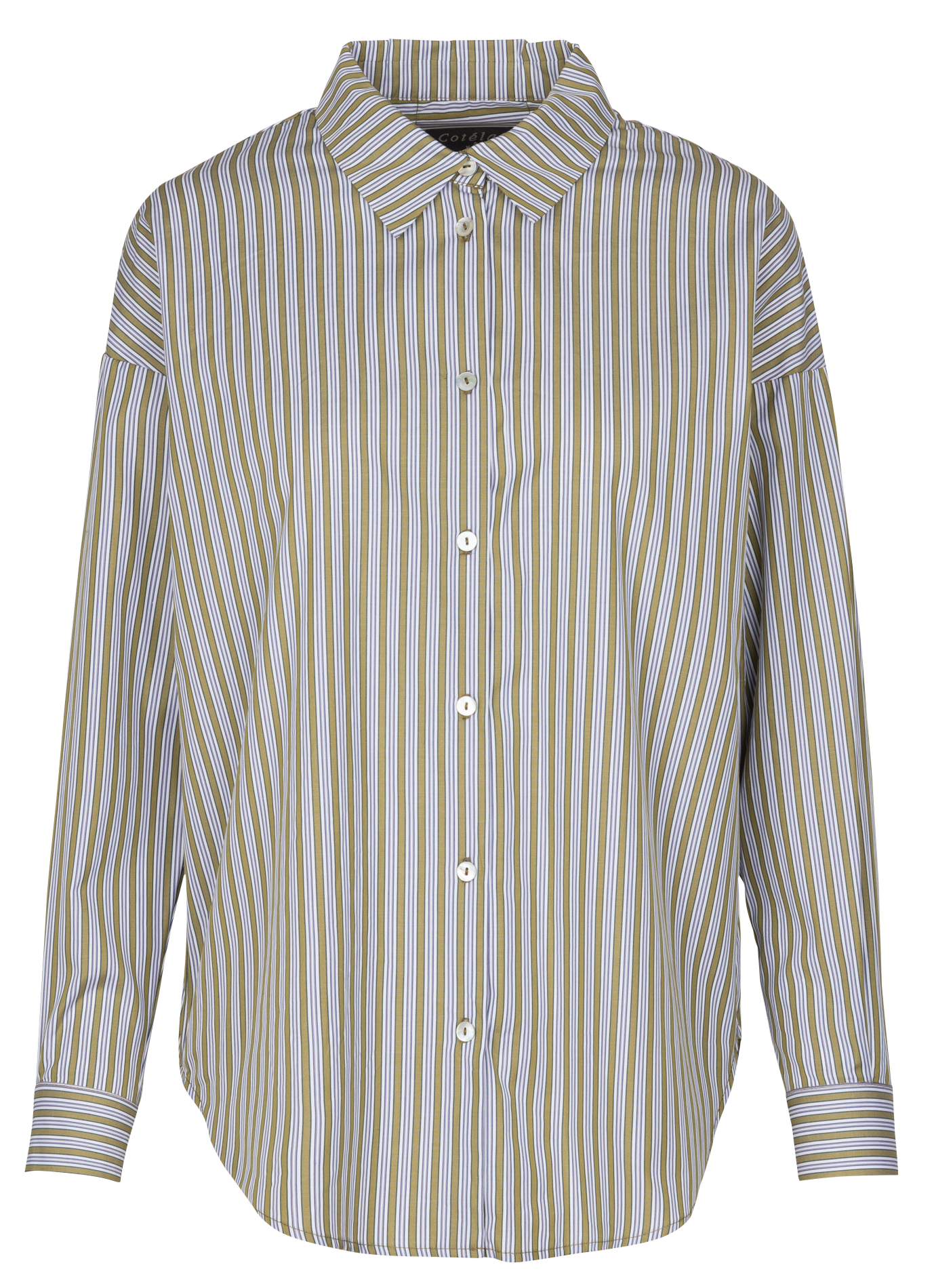 Blouse met klassieke kraag COTELAC Groen