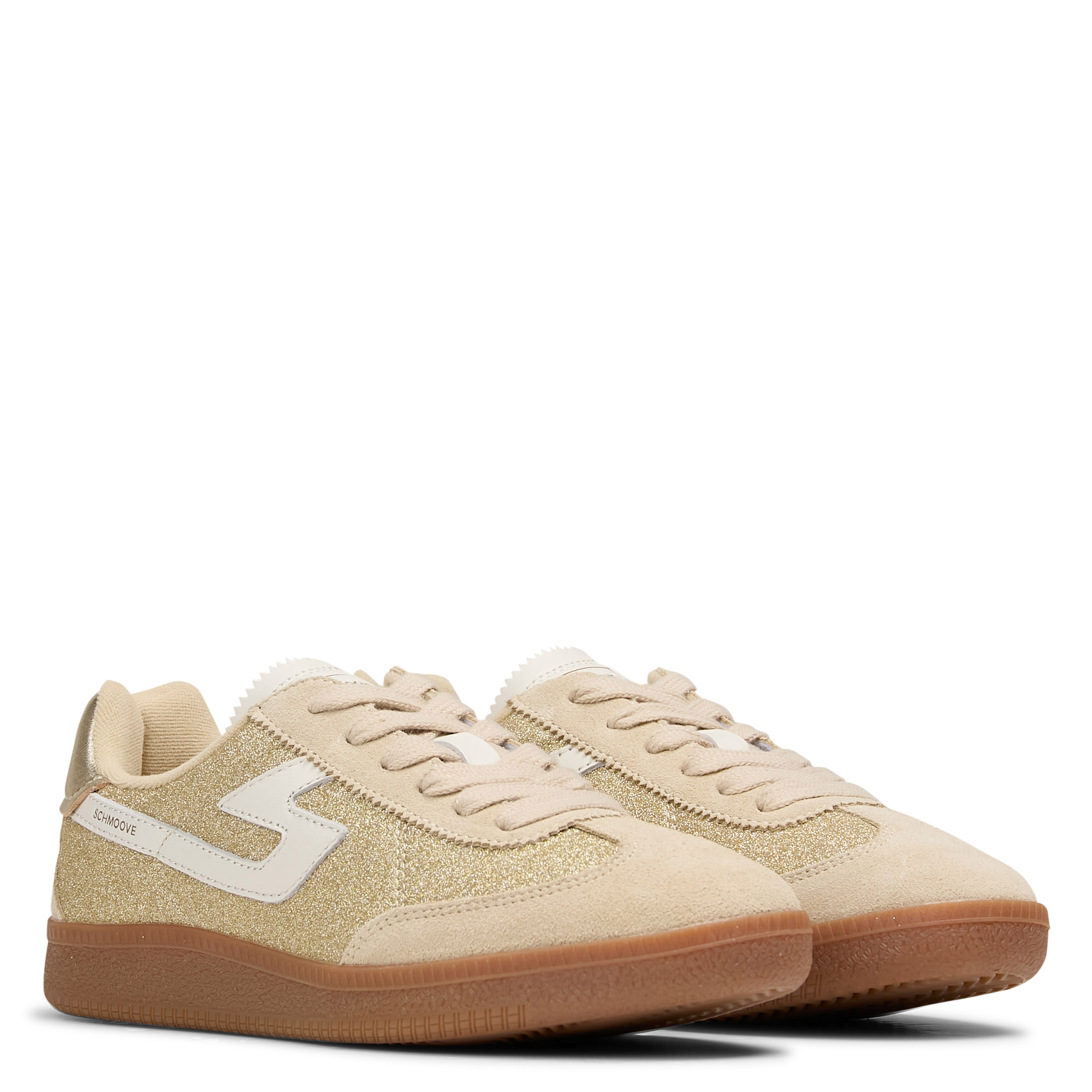 Sparkly low trainers SCHMOOVE Beige