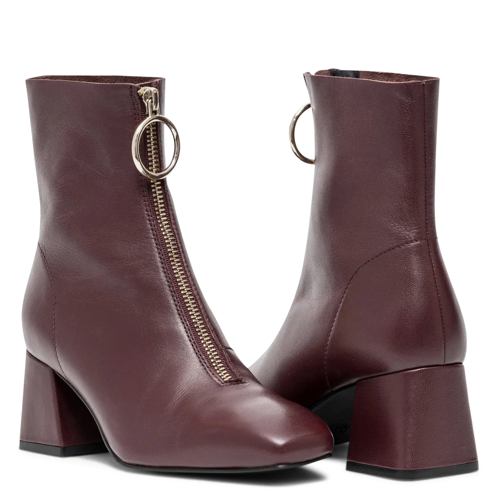 Bottines en cuir BOCAGE Rouge