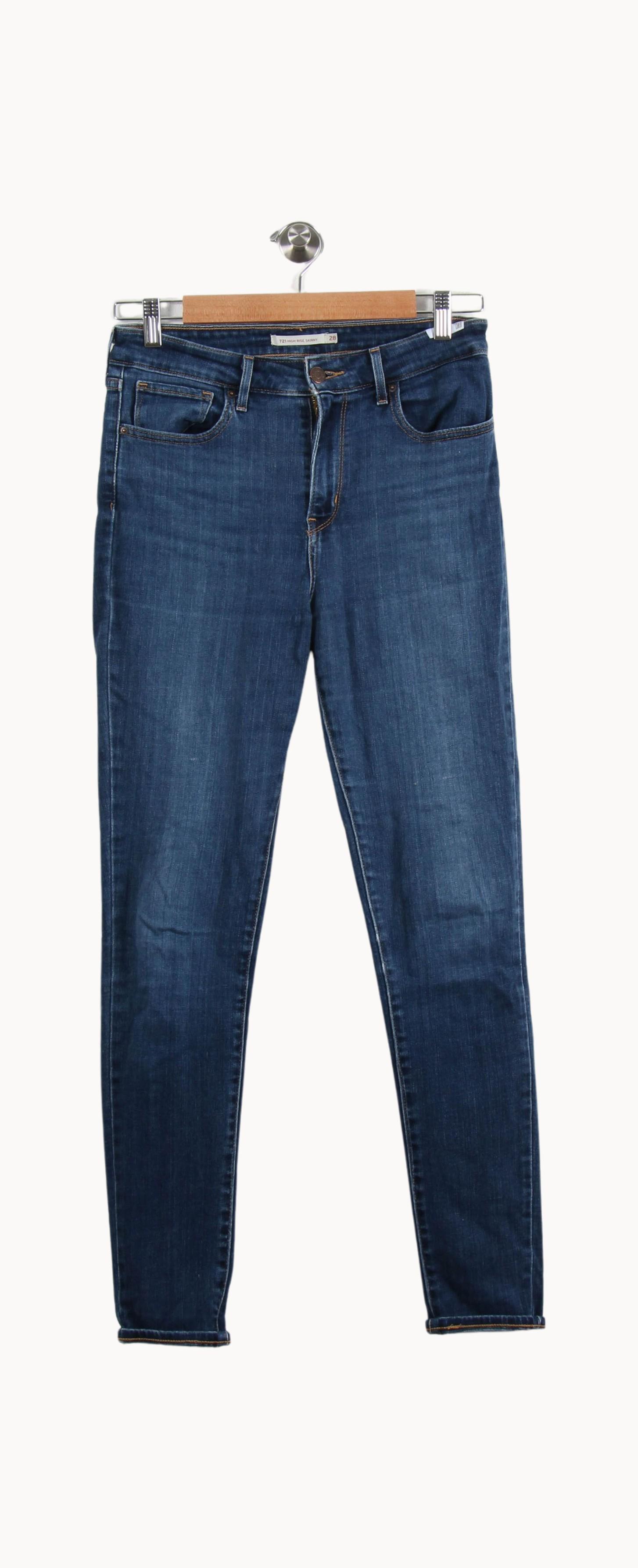 Cropped slim jeans with studs LEVI'S - Seconde main Blue