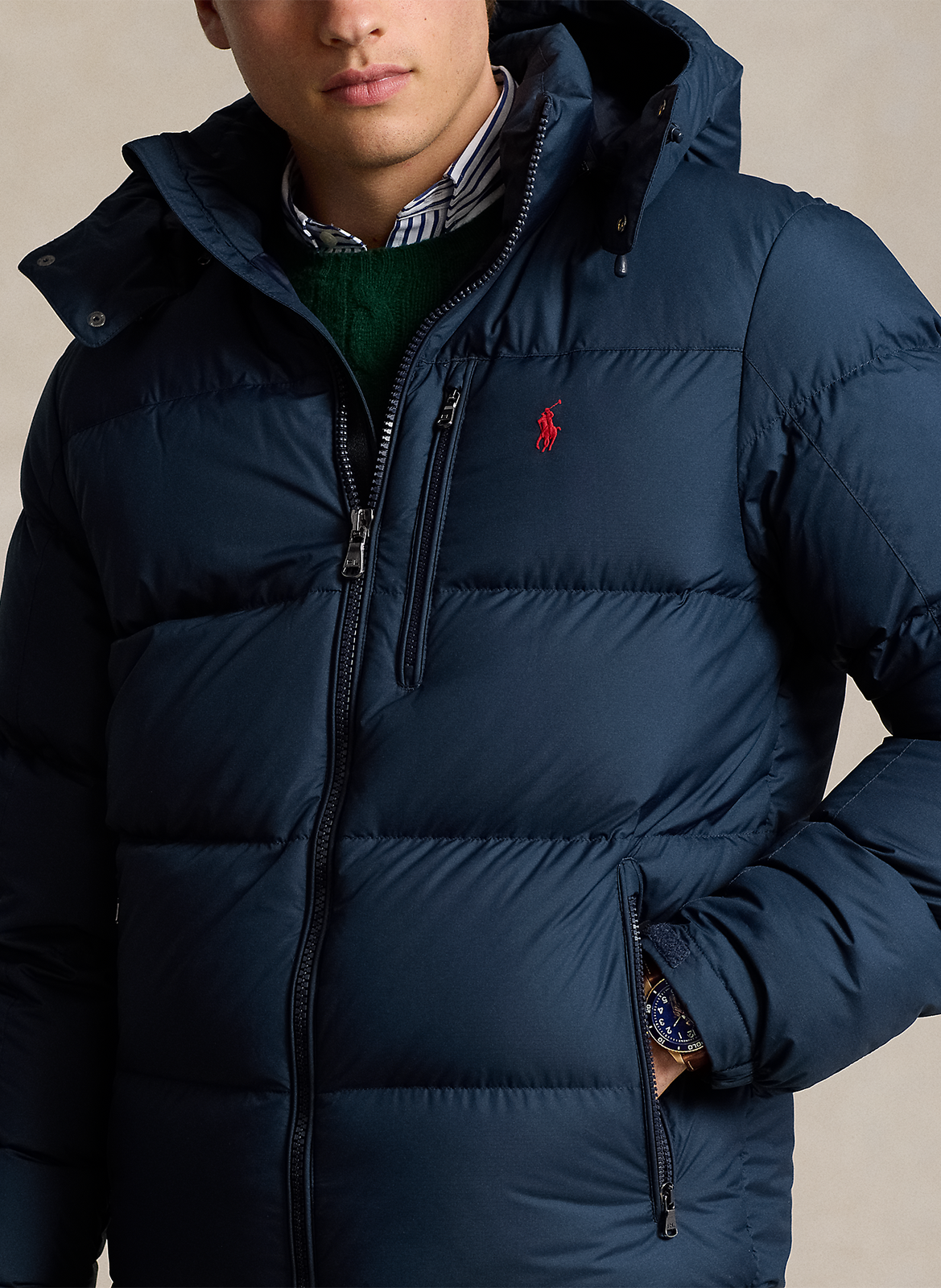 Doudoune col montant POLO RALPH LAUREN Bleu