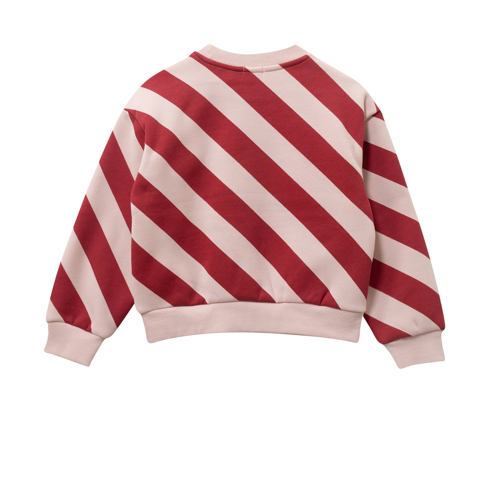 Oversized striped cotton blend sweatshirt IKKS JUNIOR Red