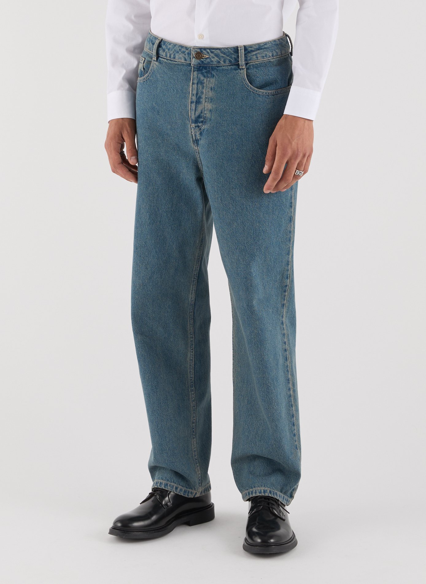 Straight-leg stretch cotton jeans SAISON 1865