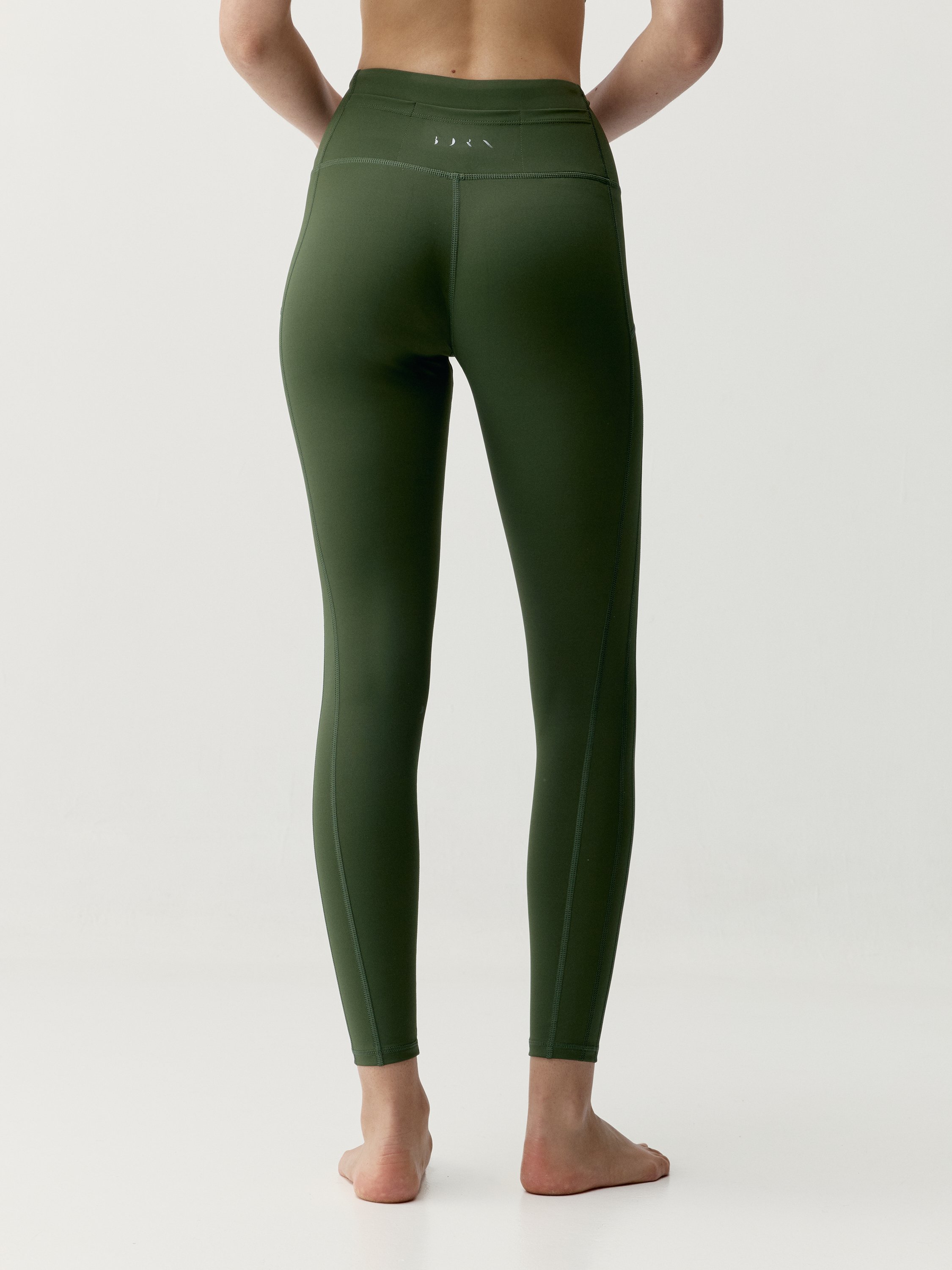 Long performance sports leggings BORN LIVING YOGA Green
