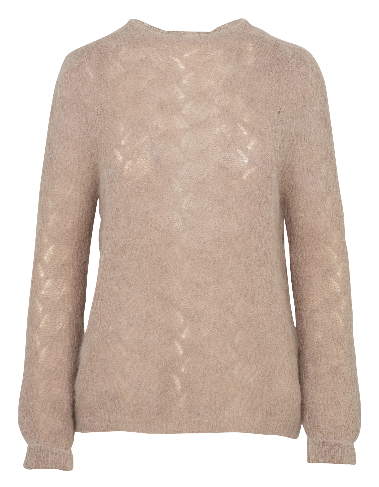 Pull droit en mohair mélangé IKKS Beige