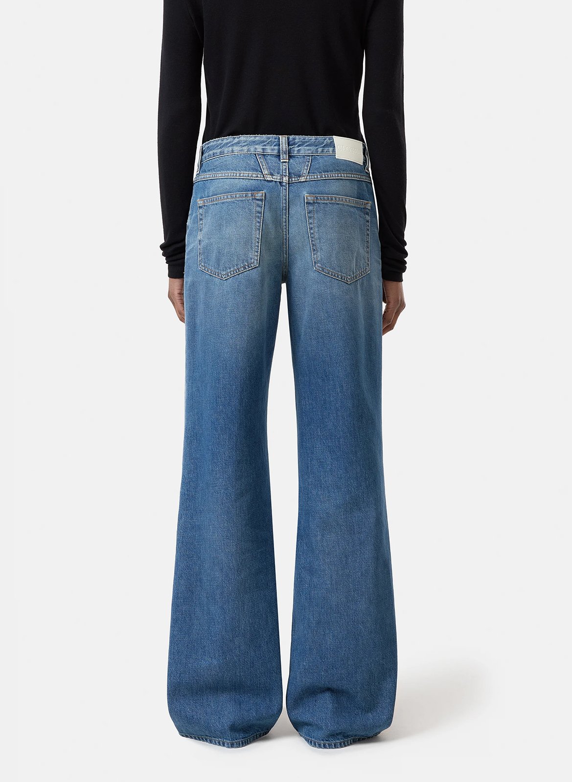 Cotton flared jeans CLOSED Blue