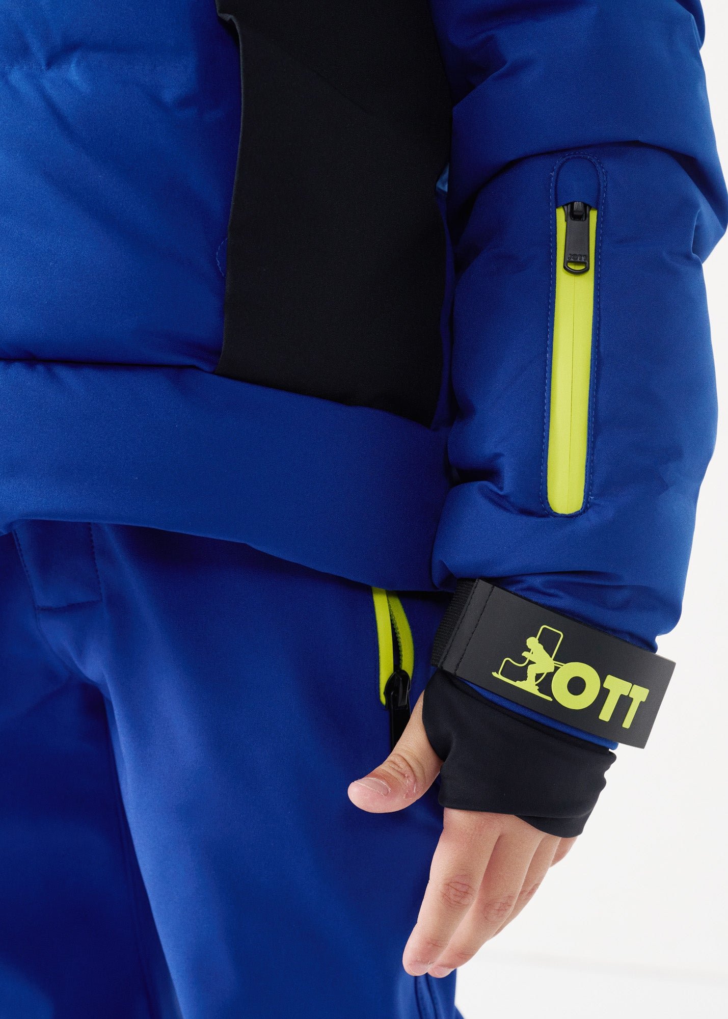 Children's ski jacket for extreme cold Cembros JOTT Blue