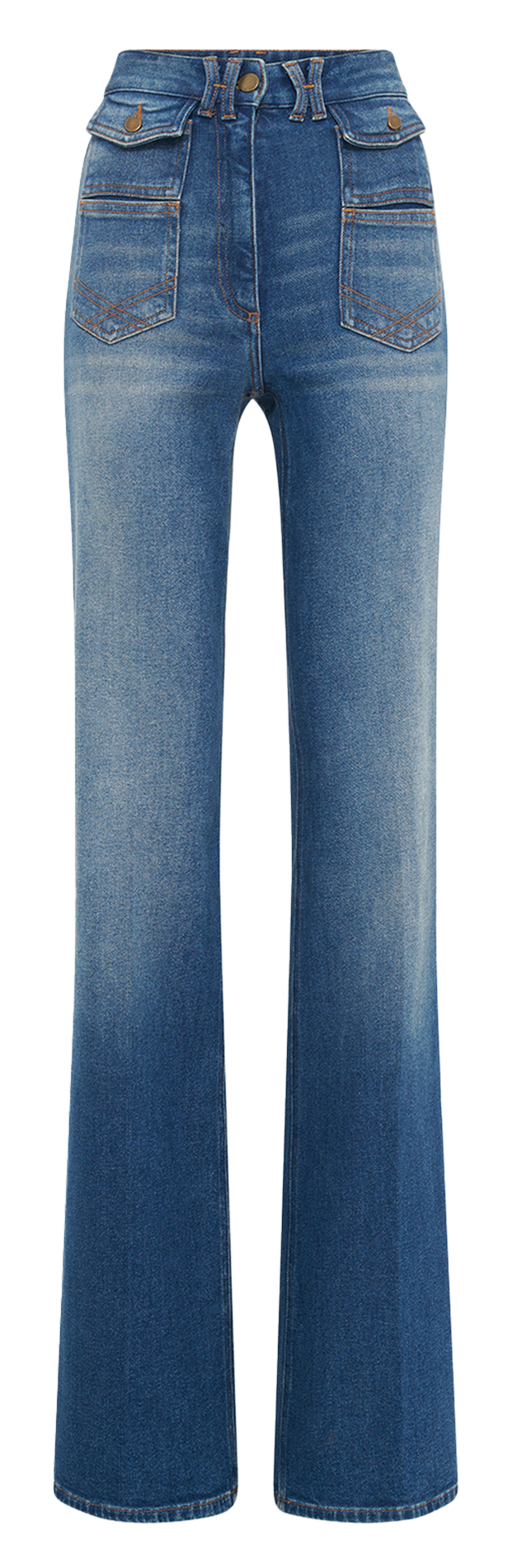 Jean flare en coton mélangé GERARD DAREL Bleu