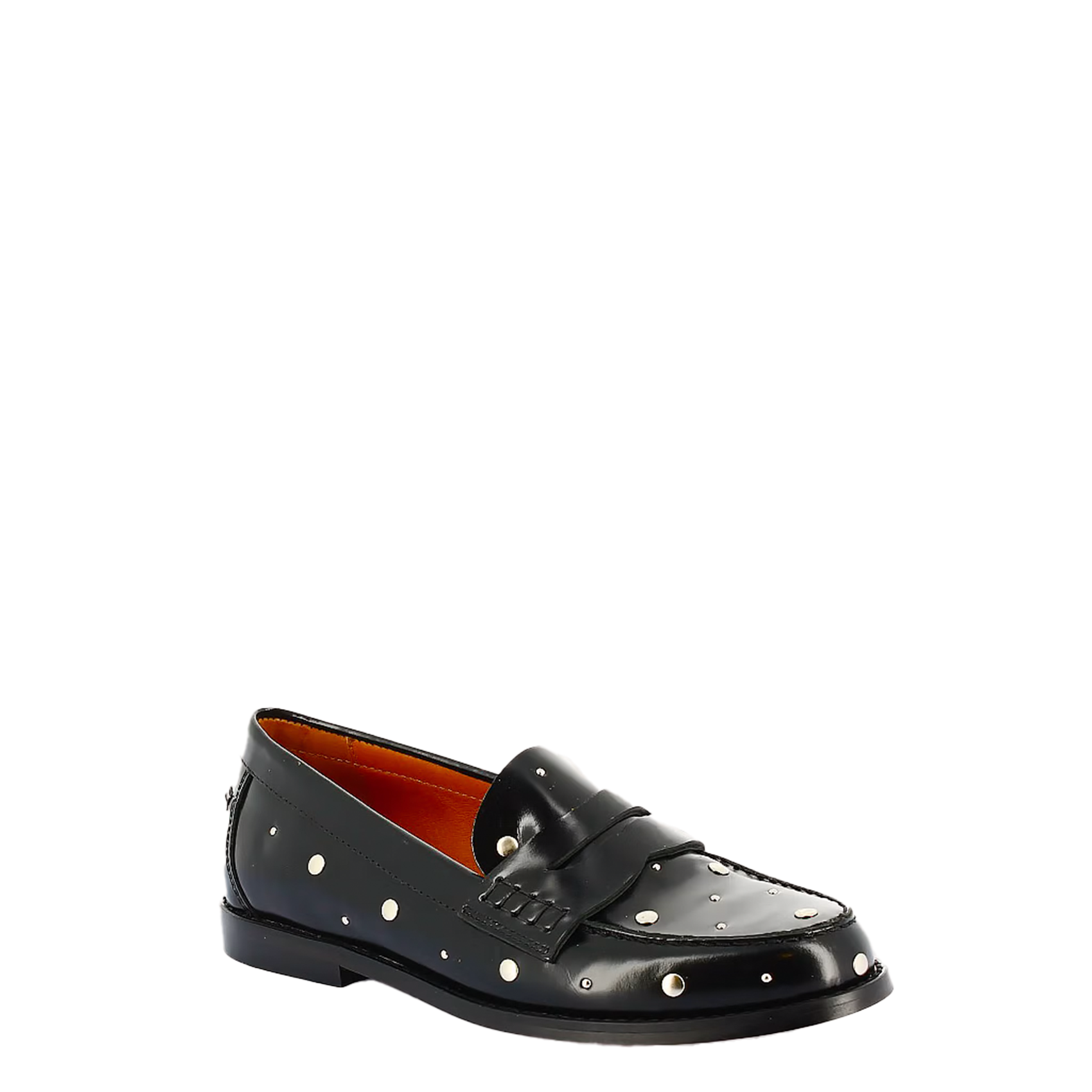 Mocassins en cuir à studs JONAK Noir