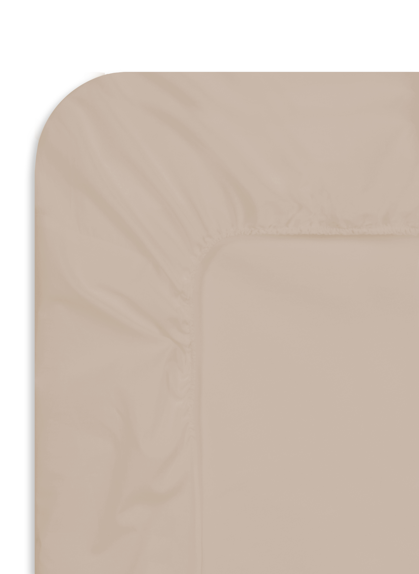 Drap housse en coton AU PRINTEMPS PARIS MAISON Beige