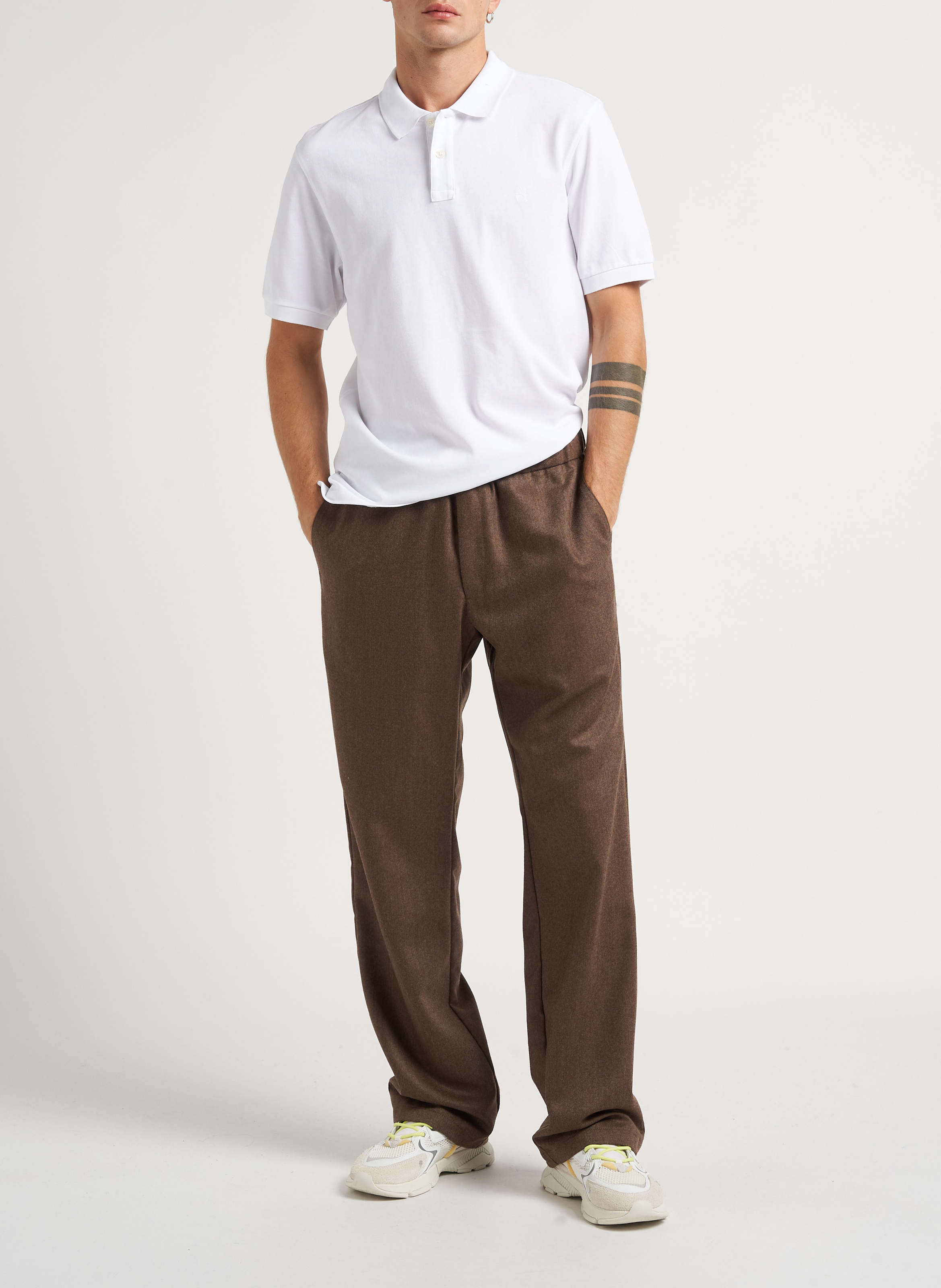 Regular-fit polo van biokatoen MARC O'POLO Wit