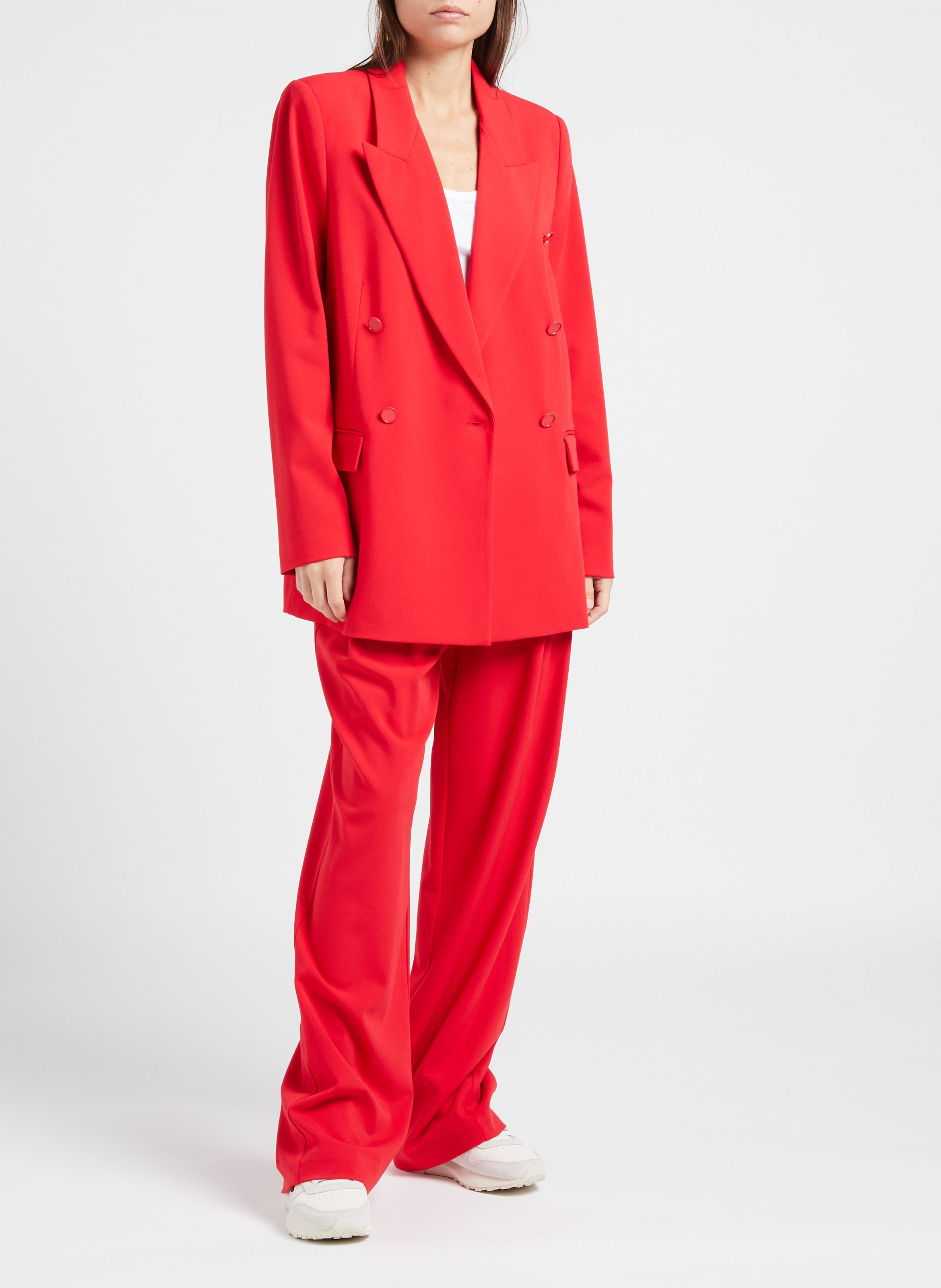 Straight tailored jacket TWINSET Red