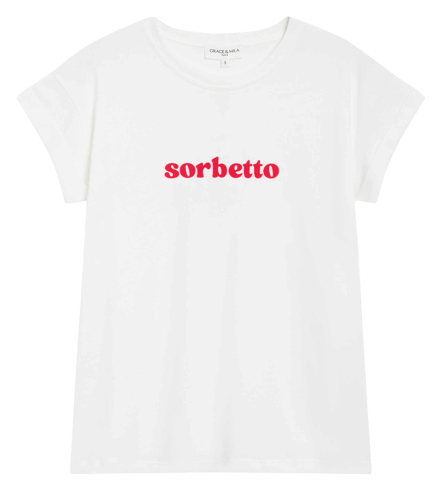 Bedrucktes T-Shirt mit Rundhalsausschnitt GRACE ET MILA Rosa