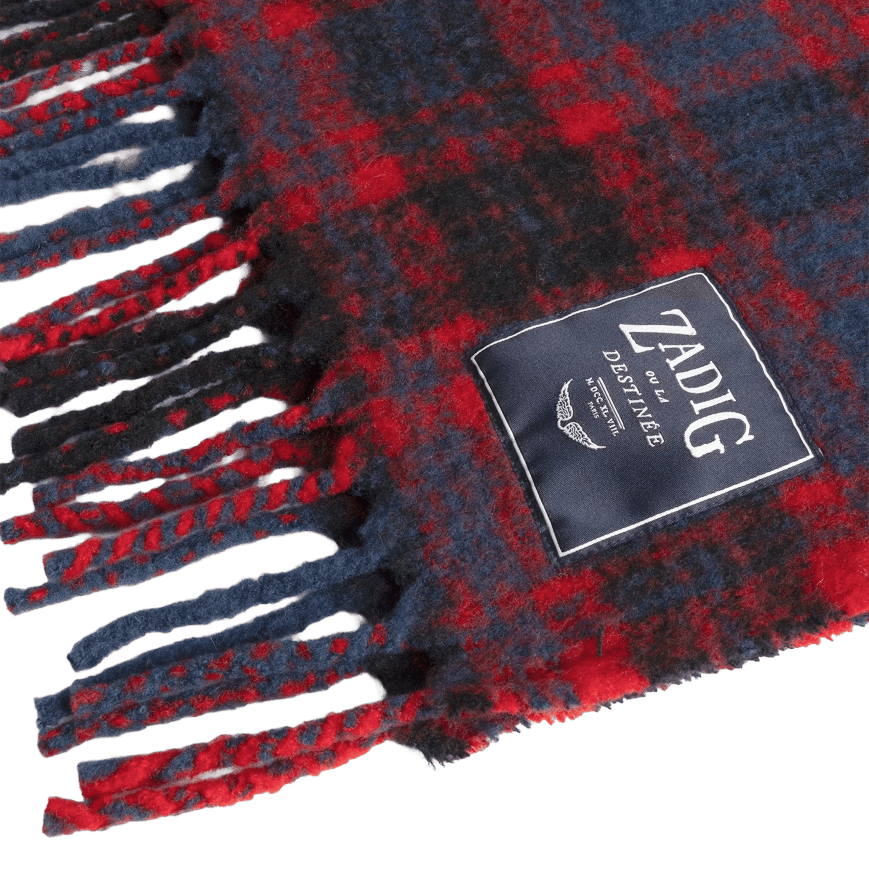 Rectangular checked scarf ZADIG&VOLTAIRE Red