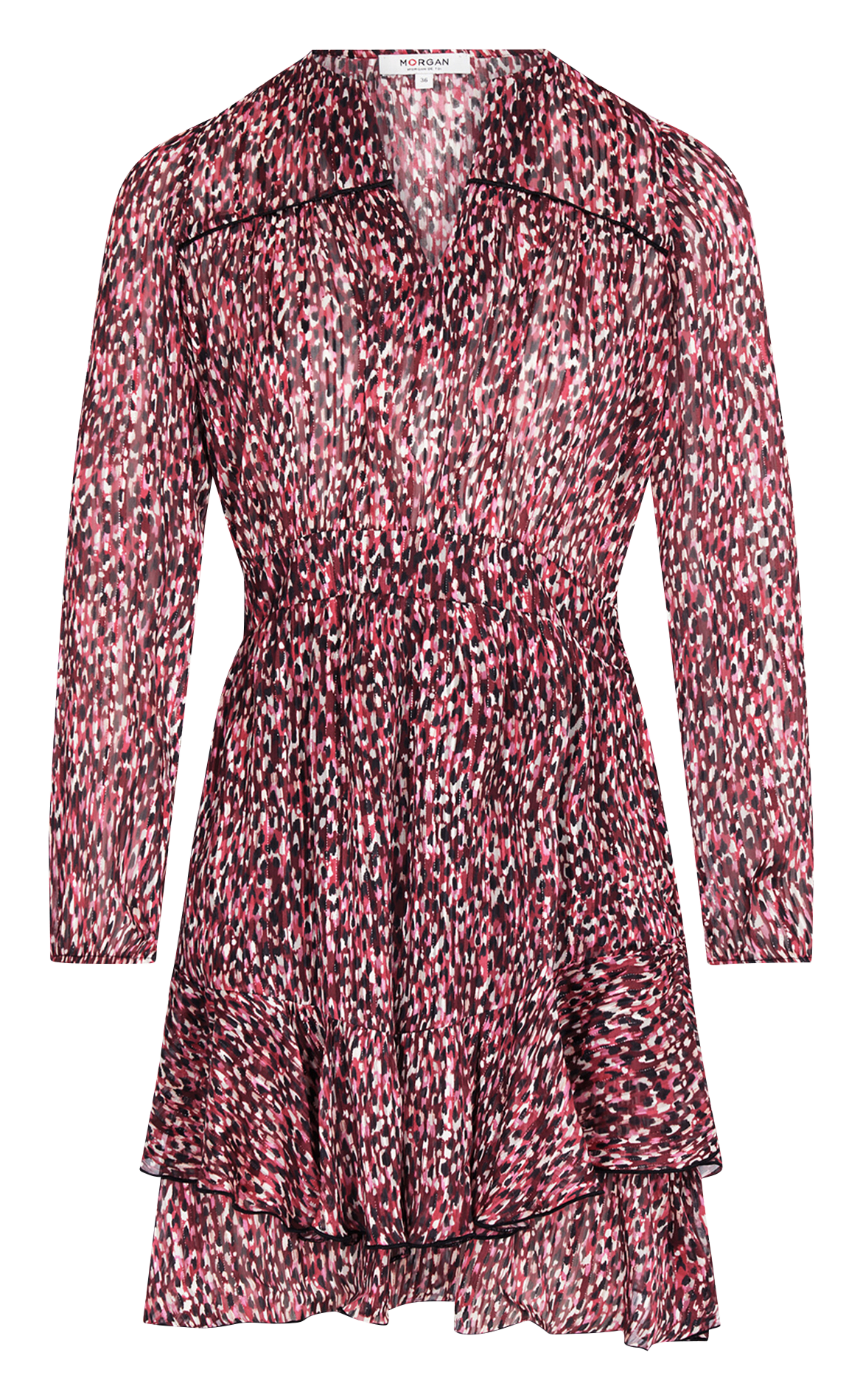 Robe courte ample imprimée MORGAN Multicolore