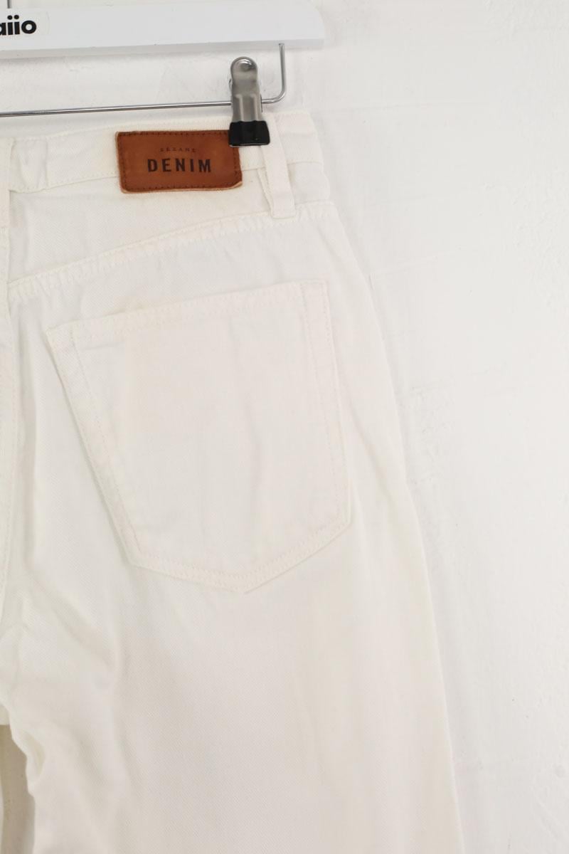 - Straight-leg jeans
- 5 pockets
- Straight cut
- Faded effect SEZANE - Seconde main White