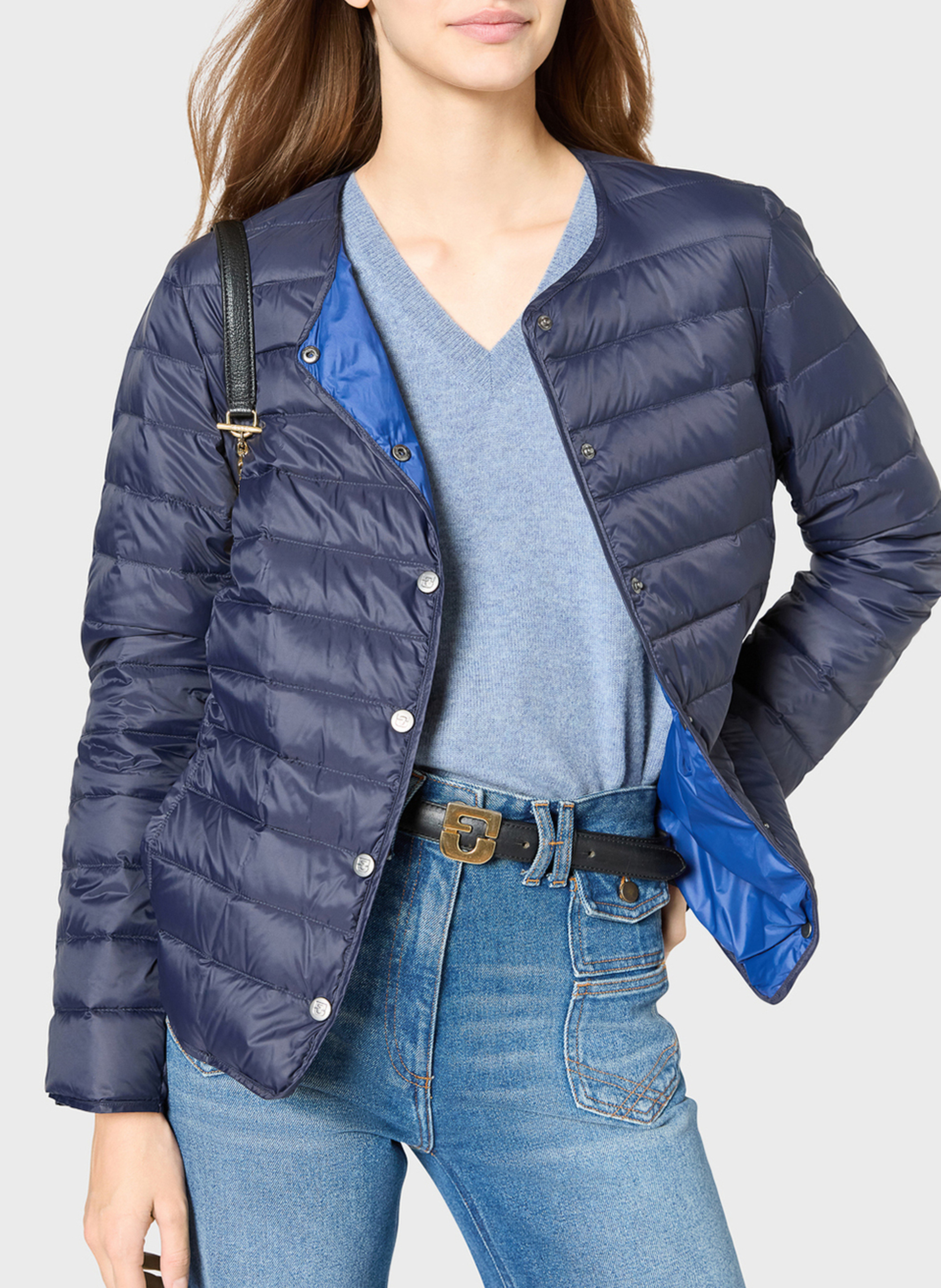 Gerade Daunenjacke mit Rundhalsausschnitt GERARD DAREL Blau