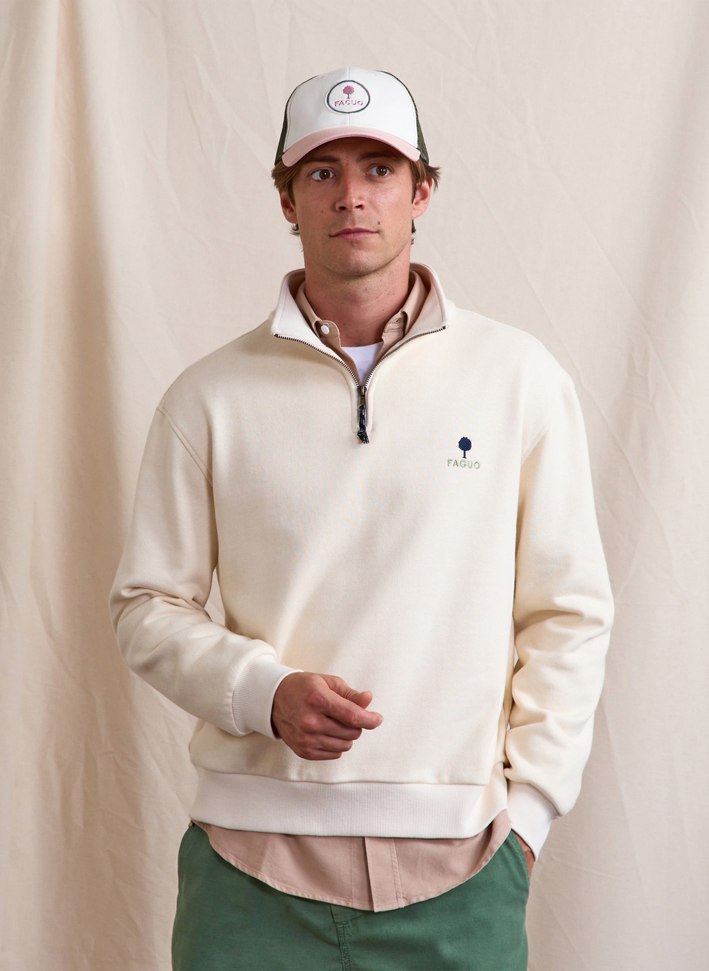 Casquette brodée en coton recyclé FAGUO