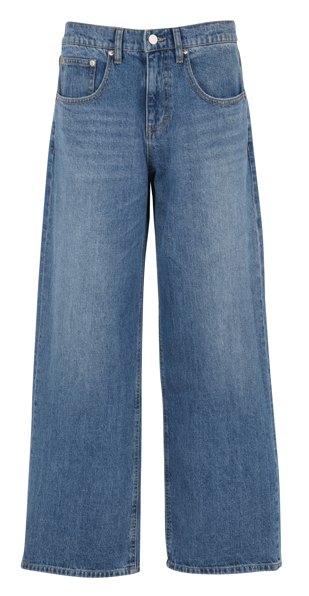 Jean évasé en coton recyclé LAB DIP Bleu