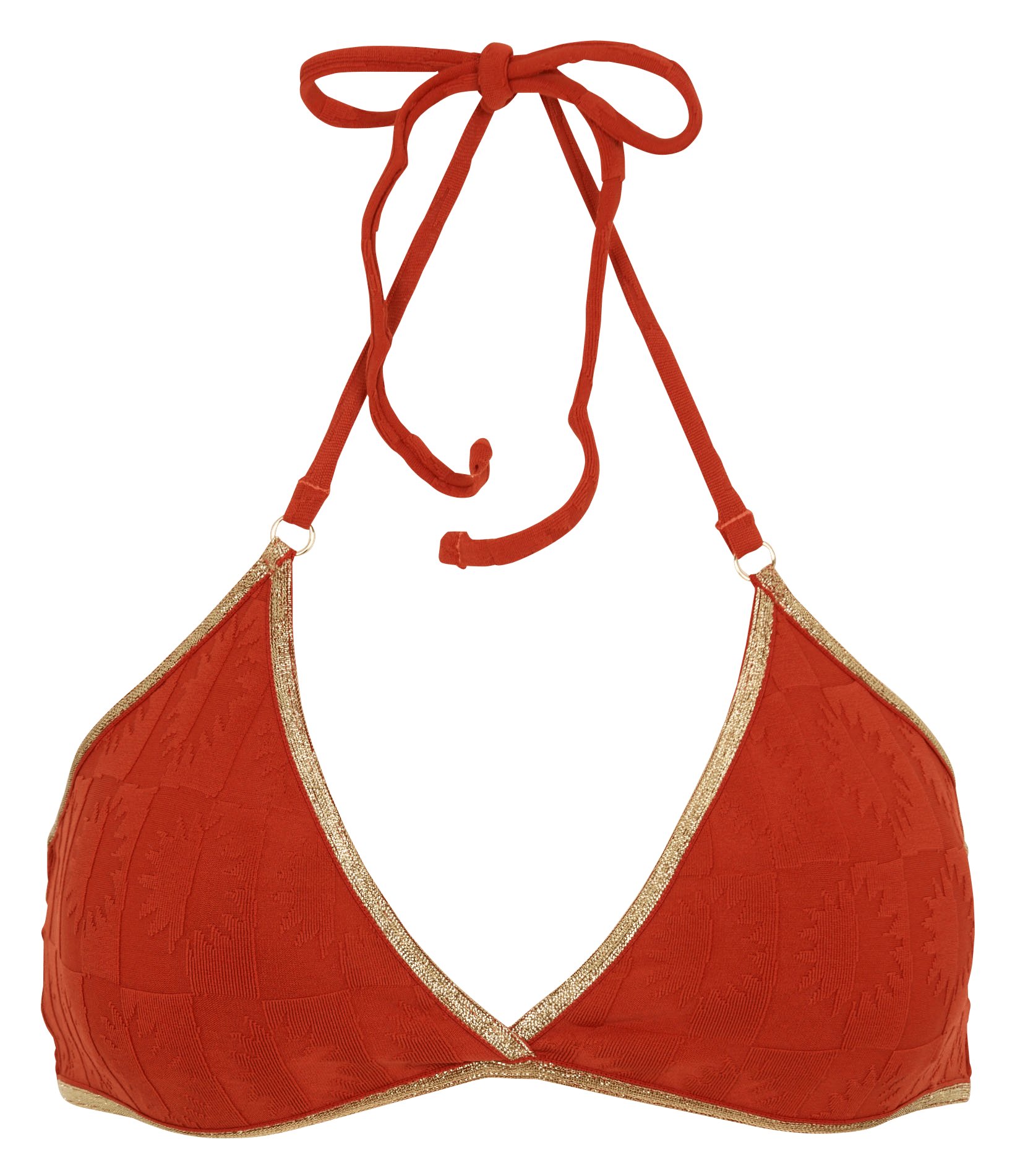 Printed jacquard bikini bottom LA NOUVELLE Red