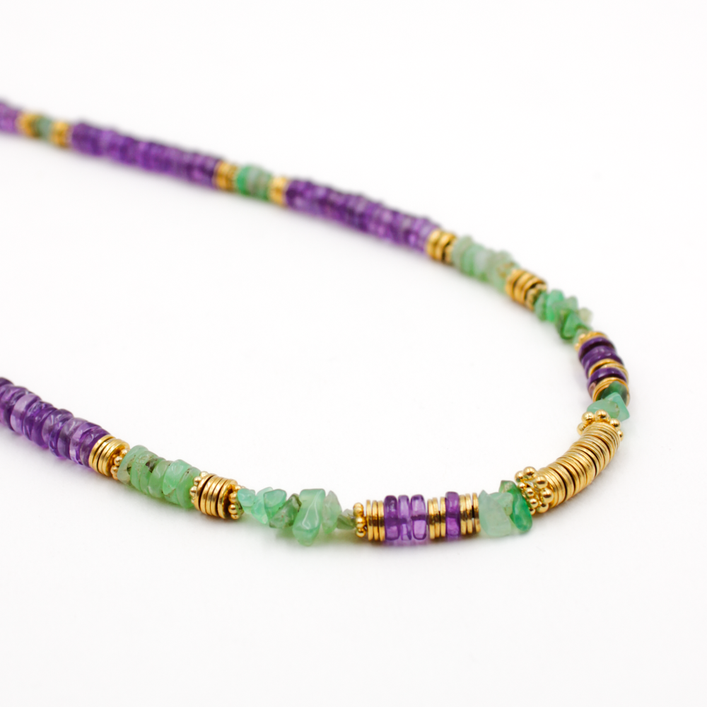 Collier heishi et crunchs - margaux L'ATELIER DES DAMES Doré