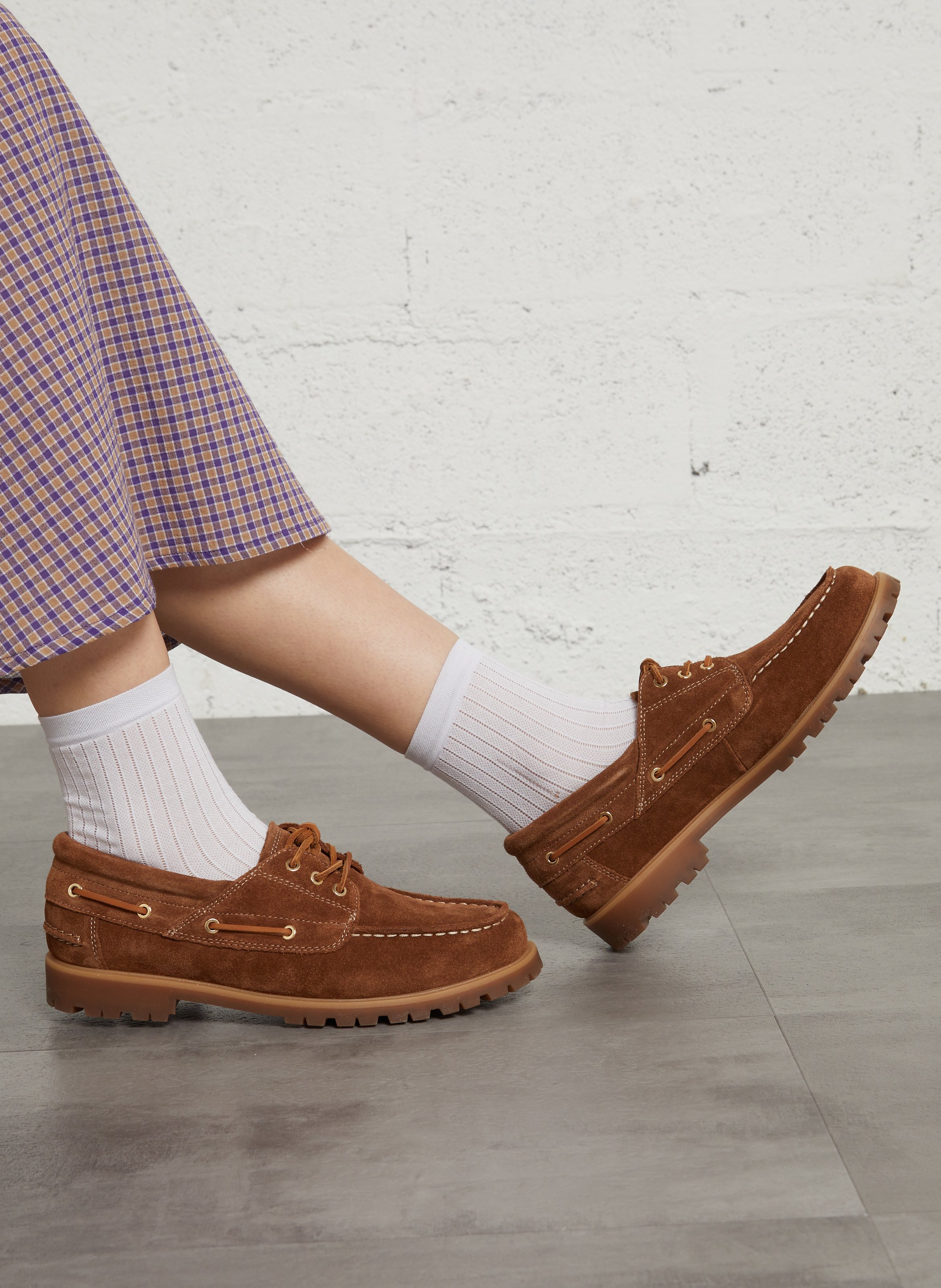 Bootschoenen van leer VAGABOND Bruin