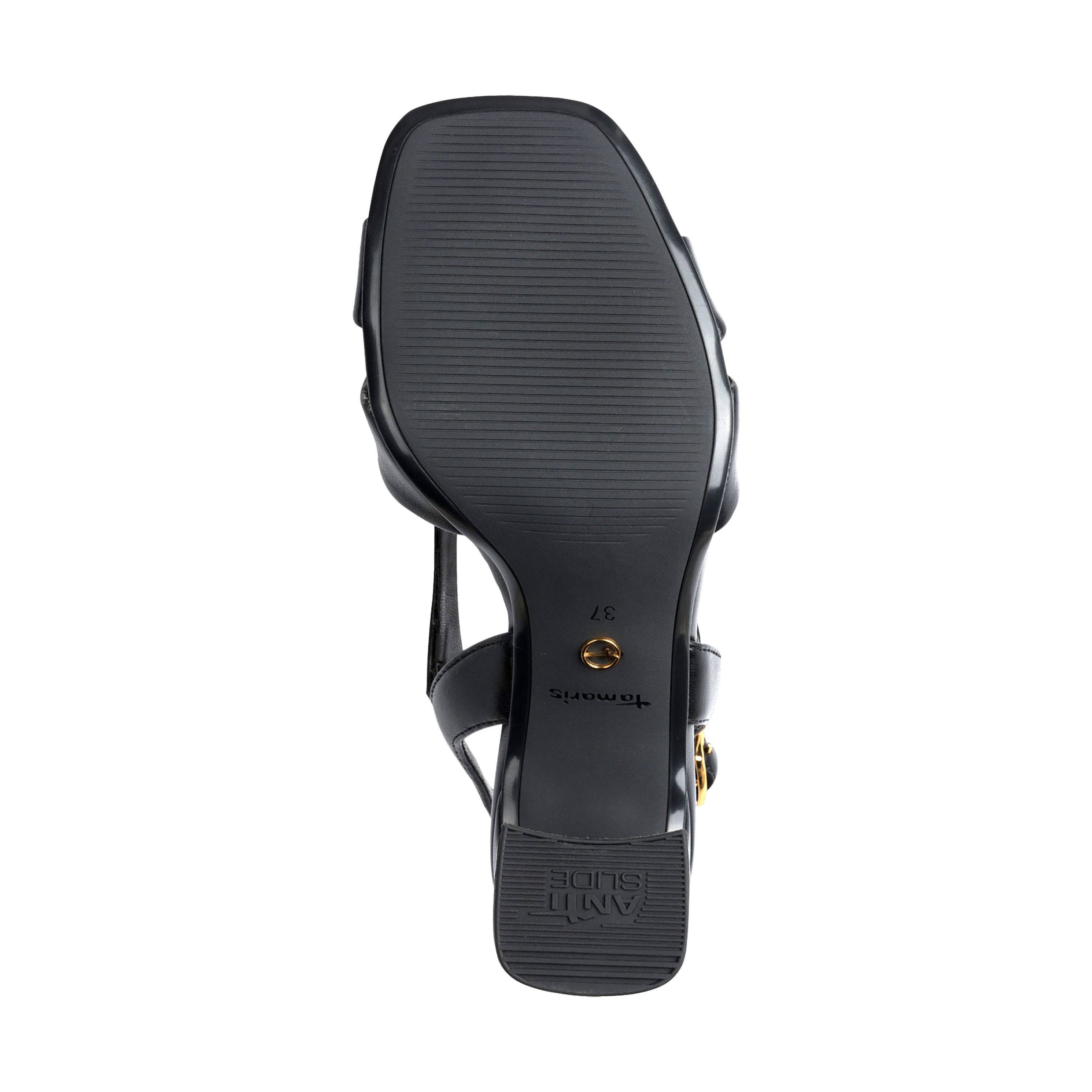 Leather heeled sandals TAMARIS Black