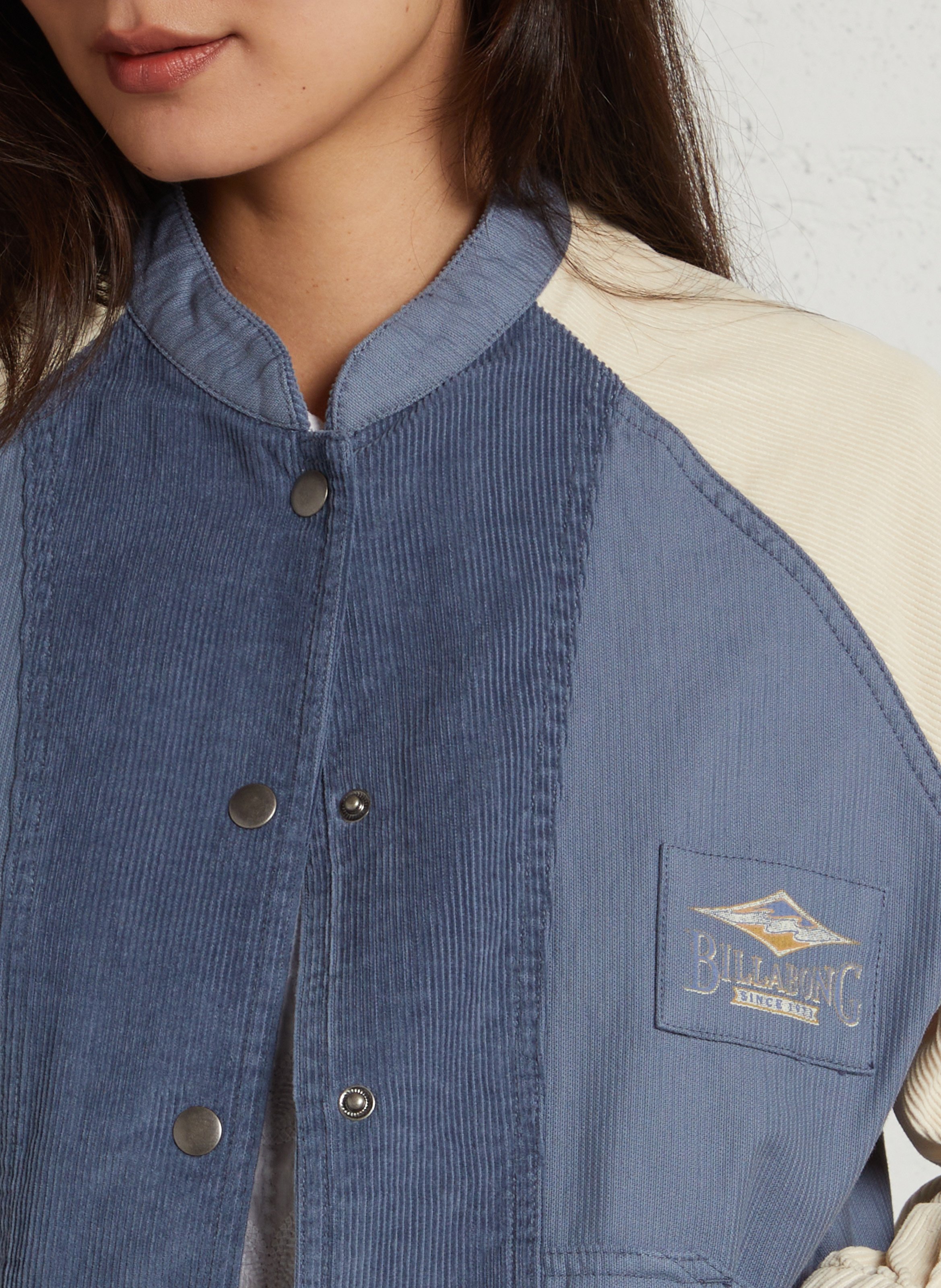 Cotton jacket with classic collar BILLABONG Blue