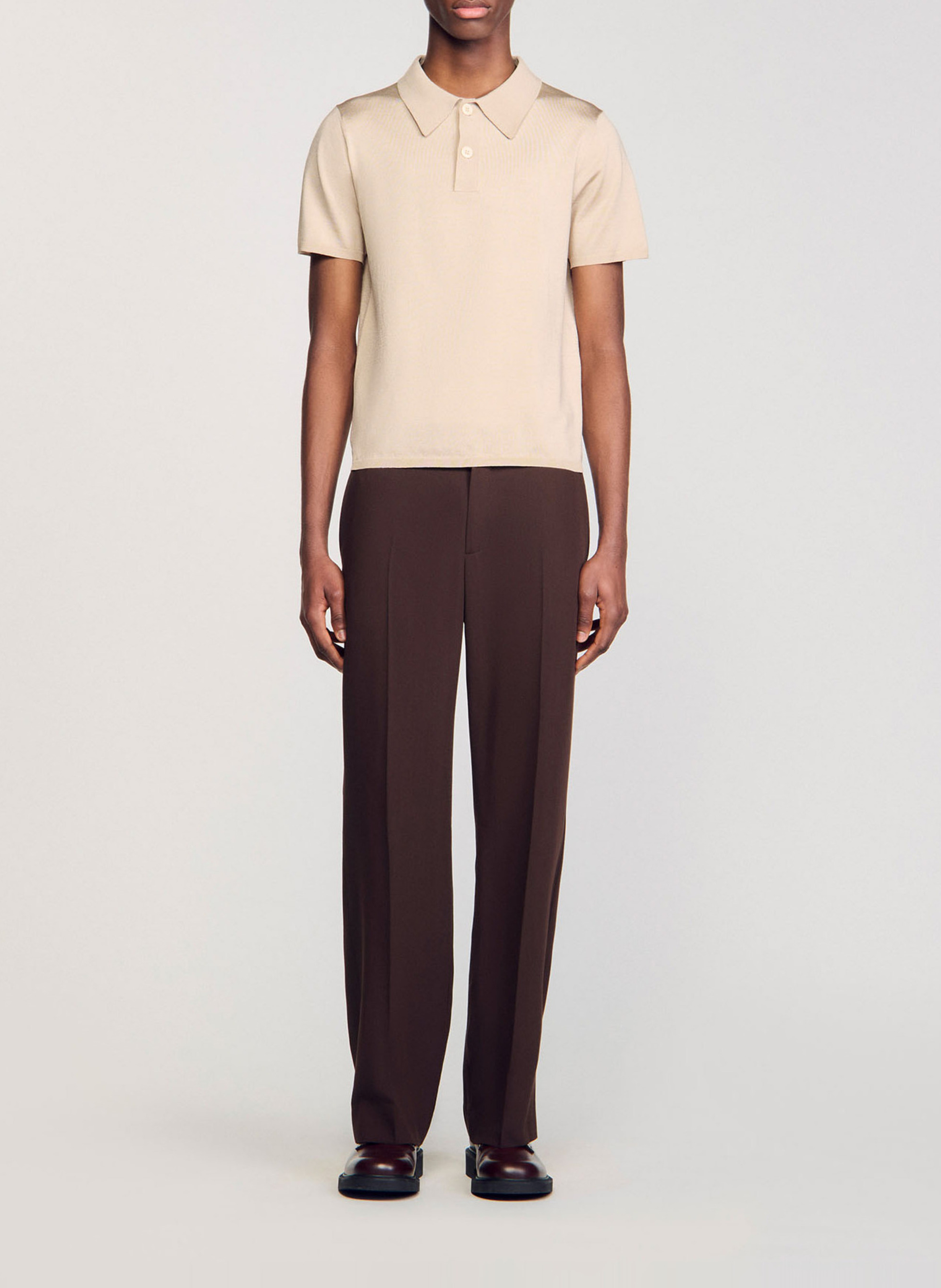 Polo regular fit  SANDRO Blanc