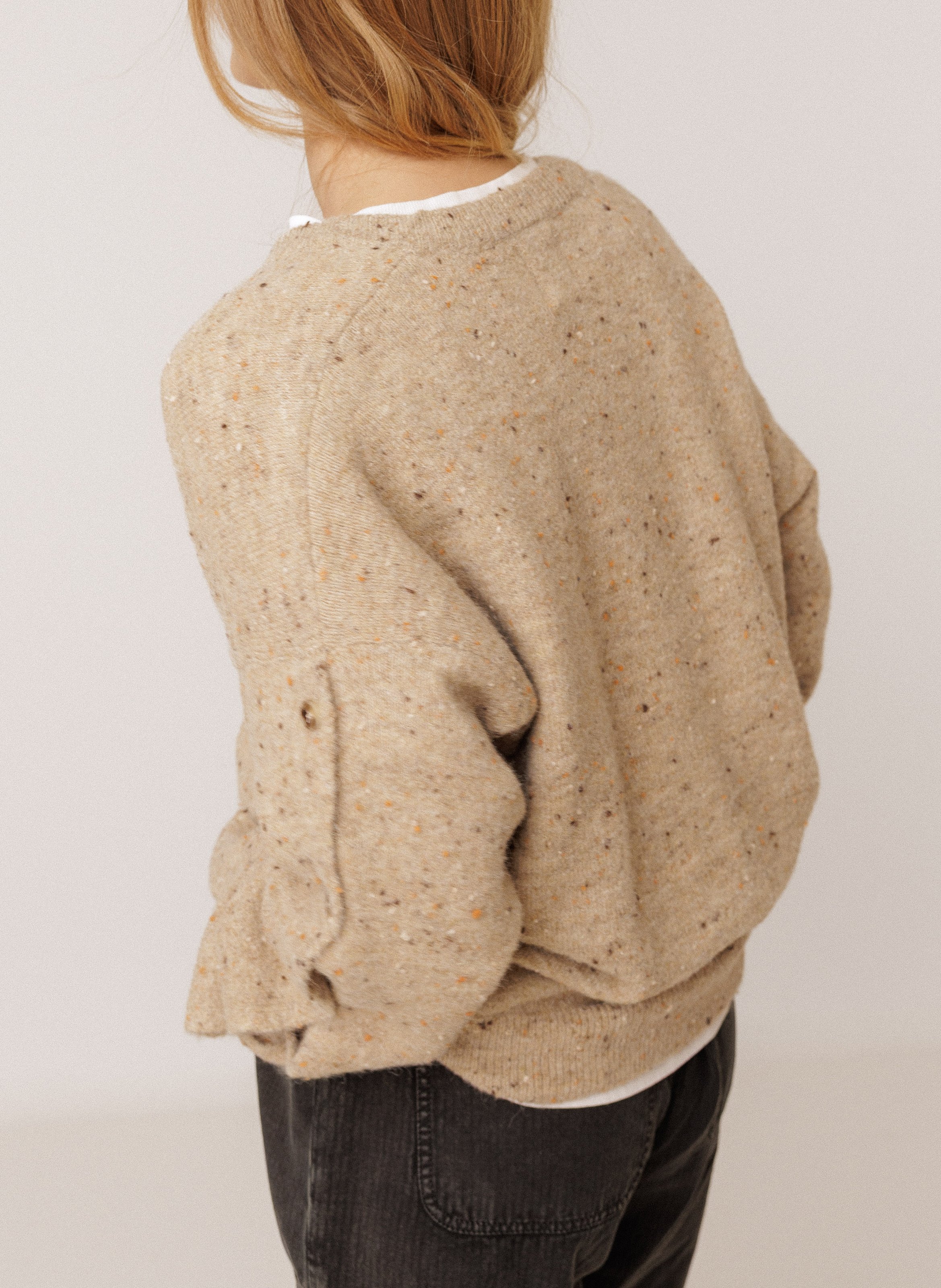 Trui met V-hals INDI & COLD Beige