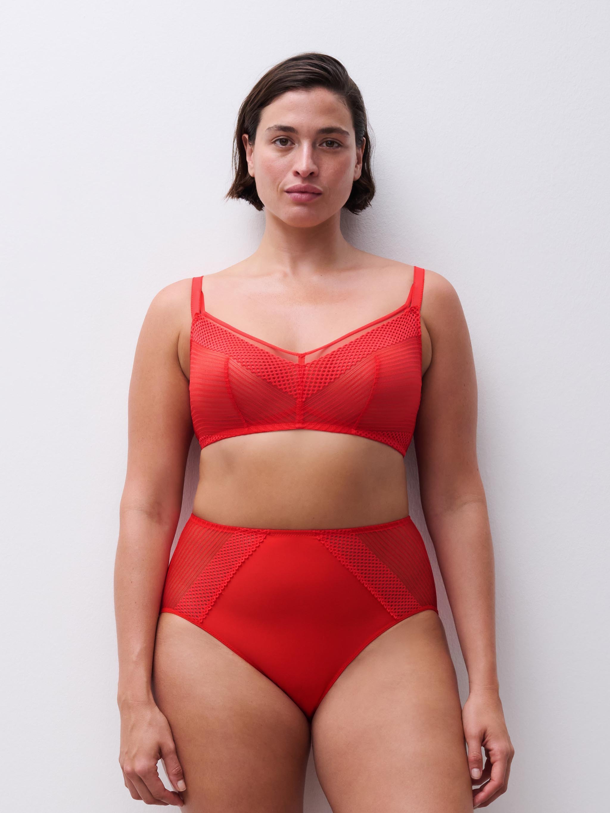 Culotte taille haute en dentelle CHANTELLE PULP Rose