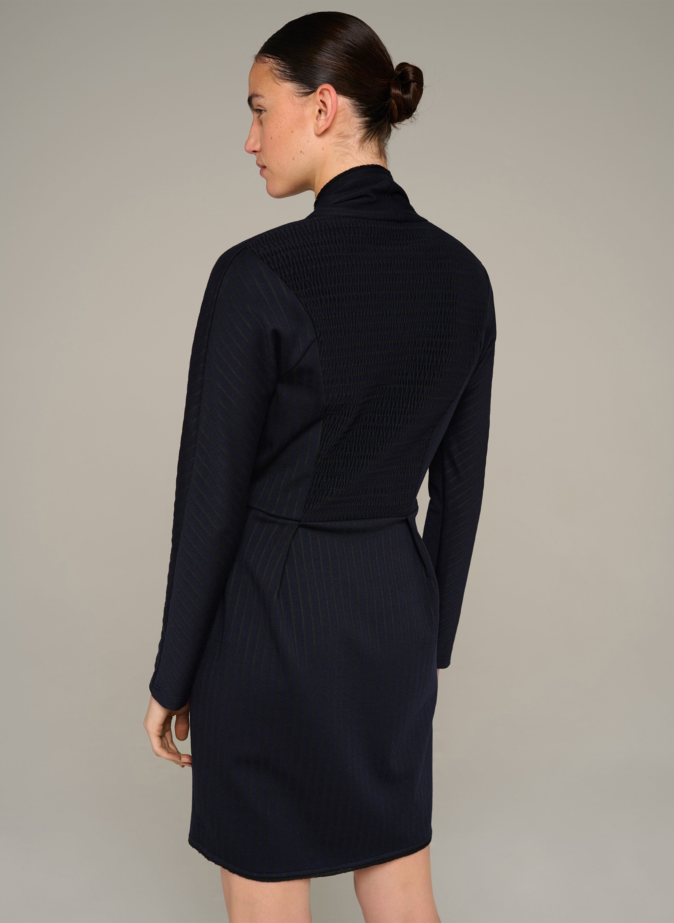 Gestreepte jurk met V-hals COTELAC Blauw